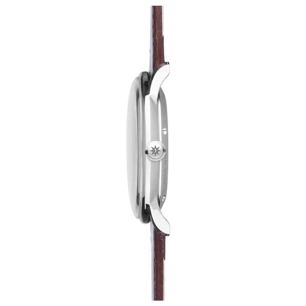 Junghans Men's Meister Classic Men's White/Brown Watch 27/4310.02