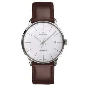 Junghans Men's Meister Classic Men's White/Brown Watch 27/4310.02
