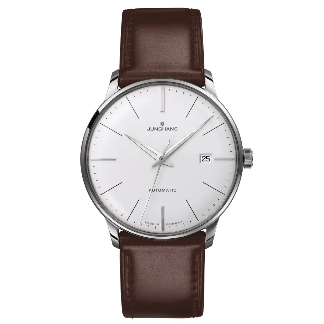 Junghans Men's Meister Classic Men's White/Brown Watch 27/4310.02