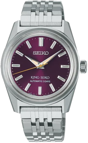King Seiko KSK 6R in Preppy Burgundy Watch