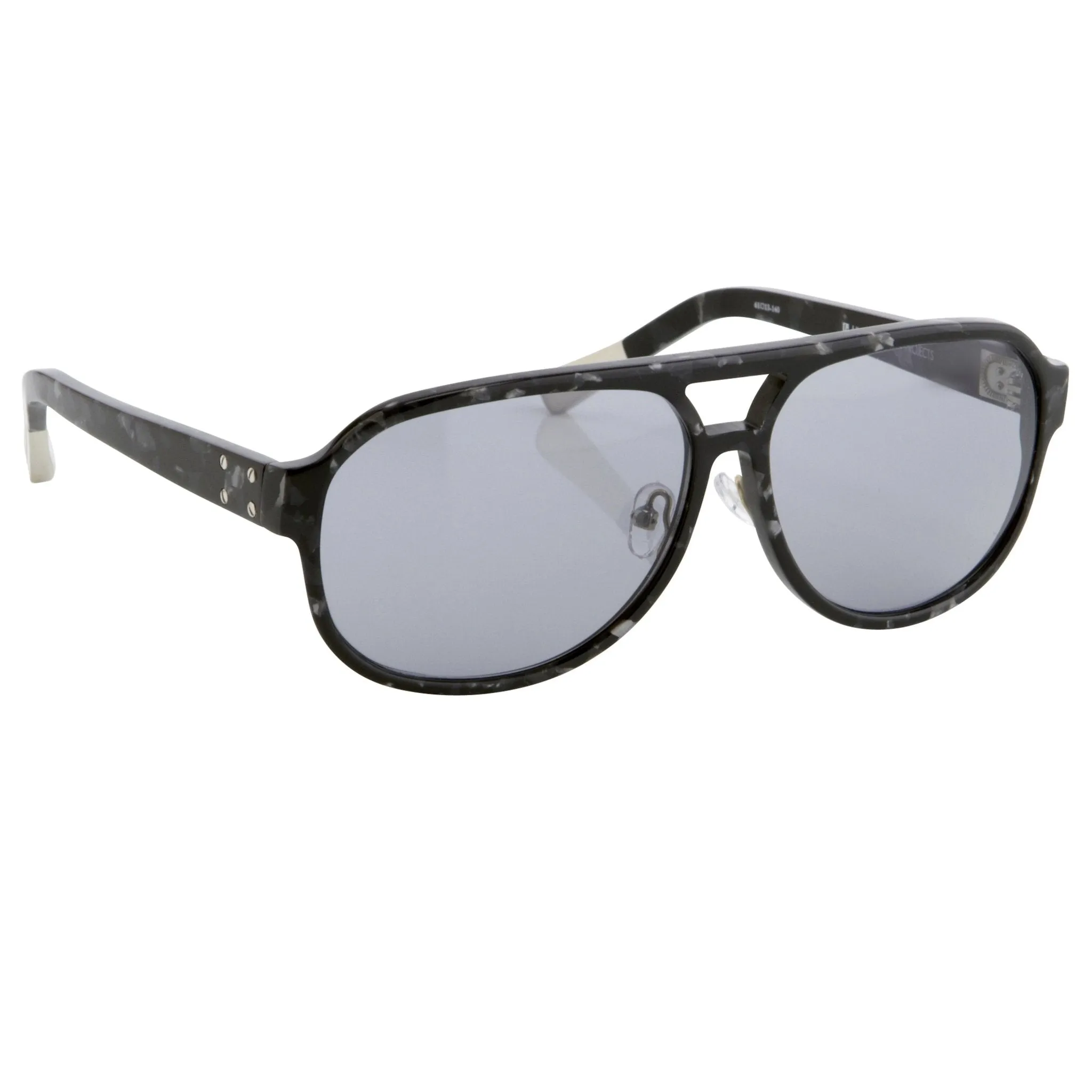 Kris Van Assche Men's Sunglasses Tortoise Shell and Blue KVA20C2SUN