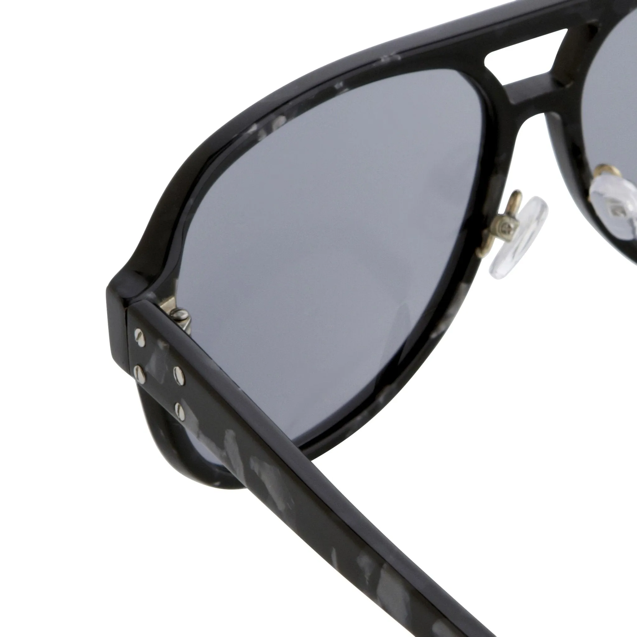 Kris Van Assche Men's Sunglasses Tortoise Shell and Blue KVA20C2SUN