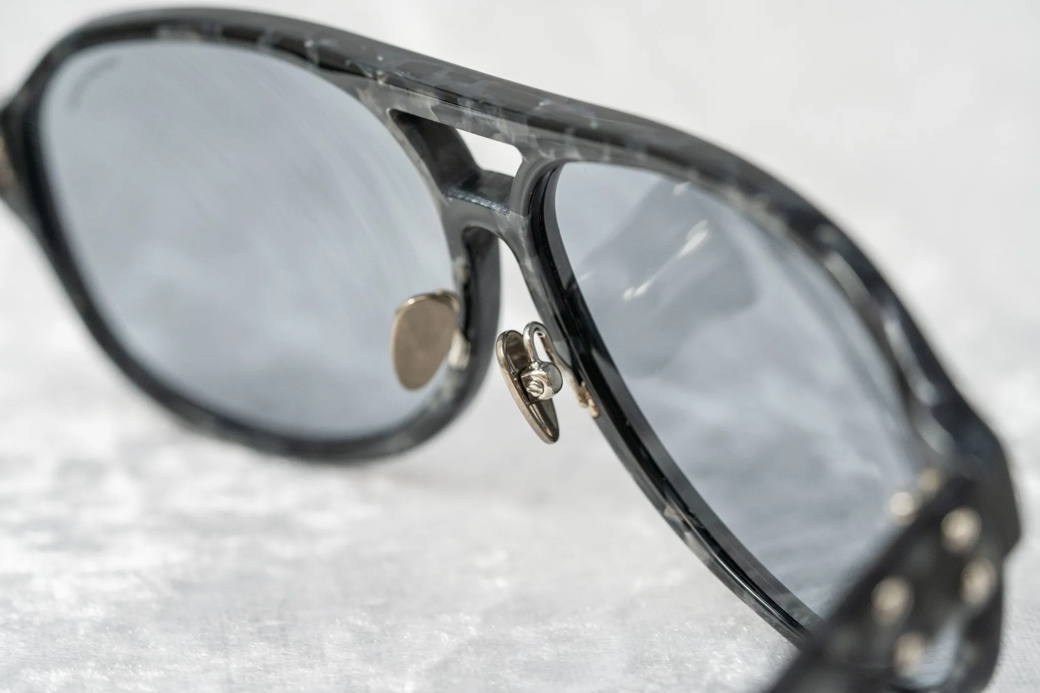 Kris Van Assche Men's Sunglasses Tortoise Shell and Blue KVA20C2SUN