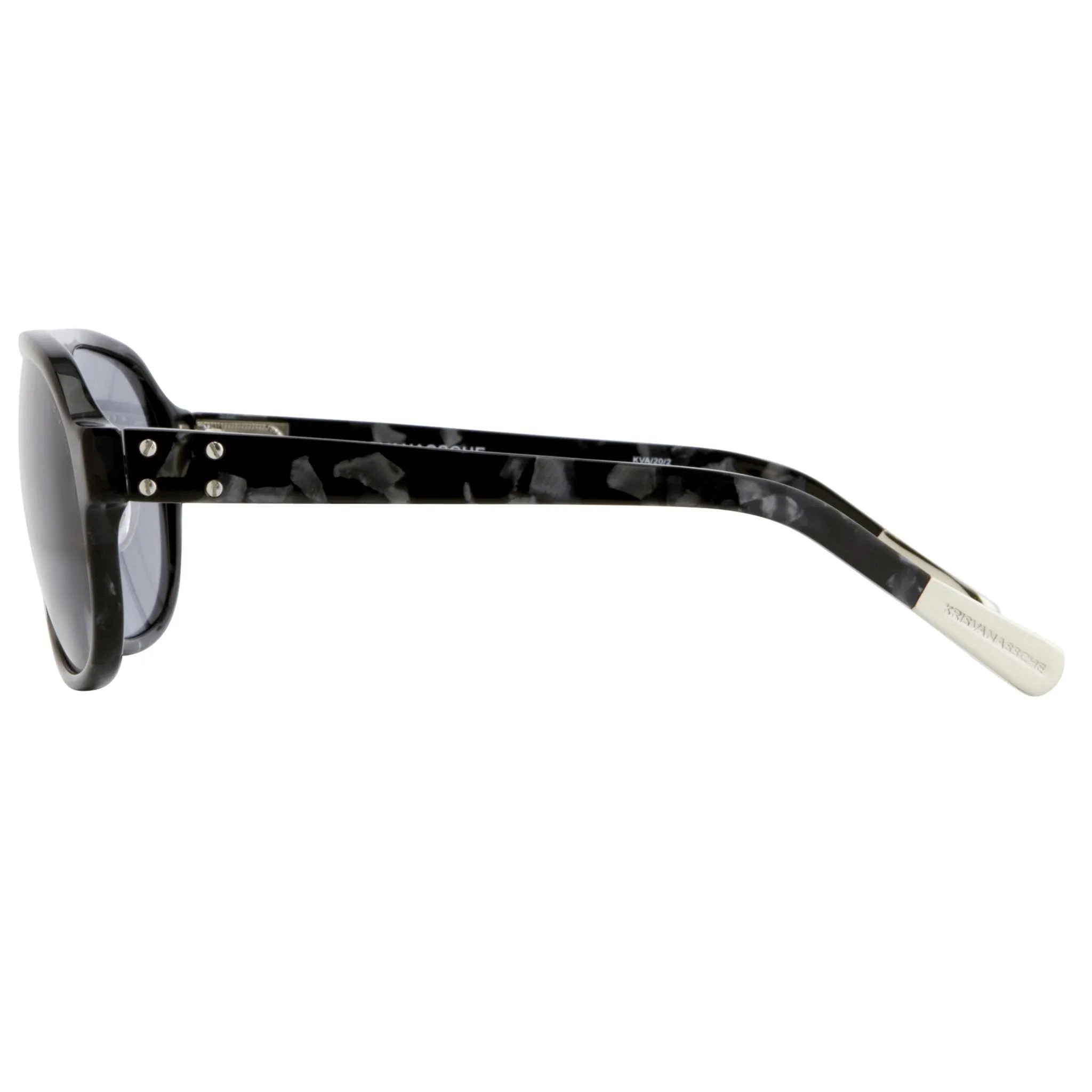 Kris Van Assche Men's Sunglasses Tortoise Shell and Blue KVA20C2SUN