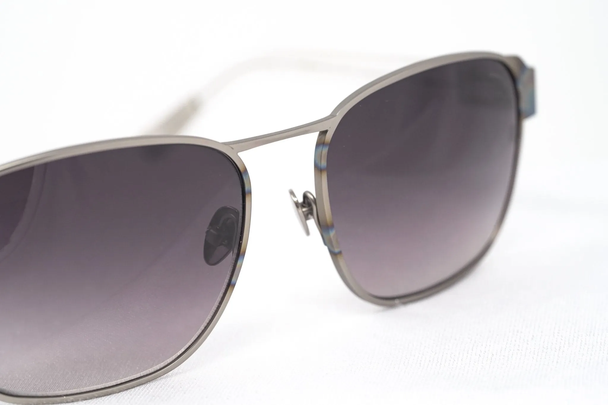 Kris Van Assche Sunglasses D-Frame Iridescent Silver and Purple