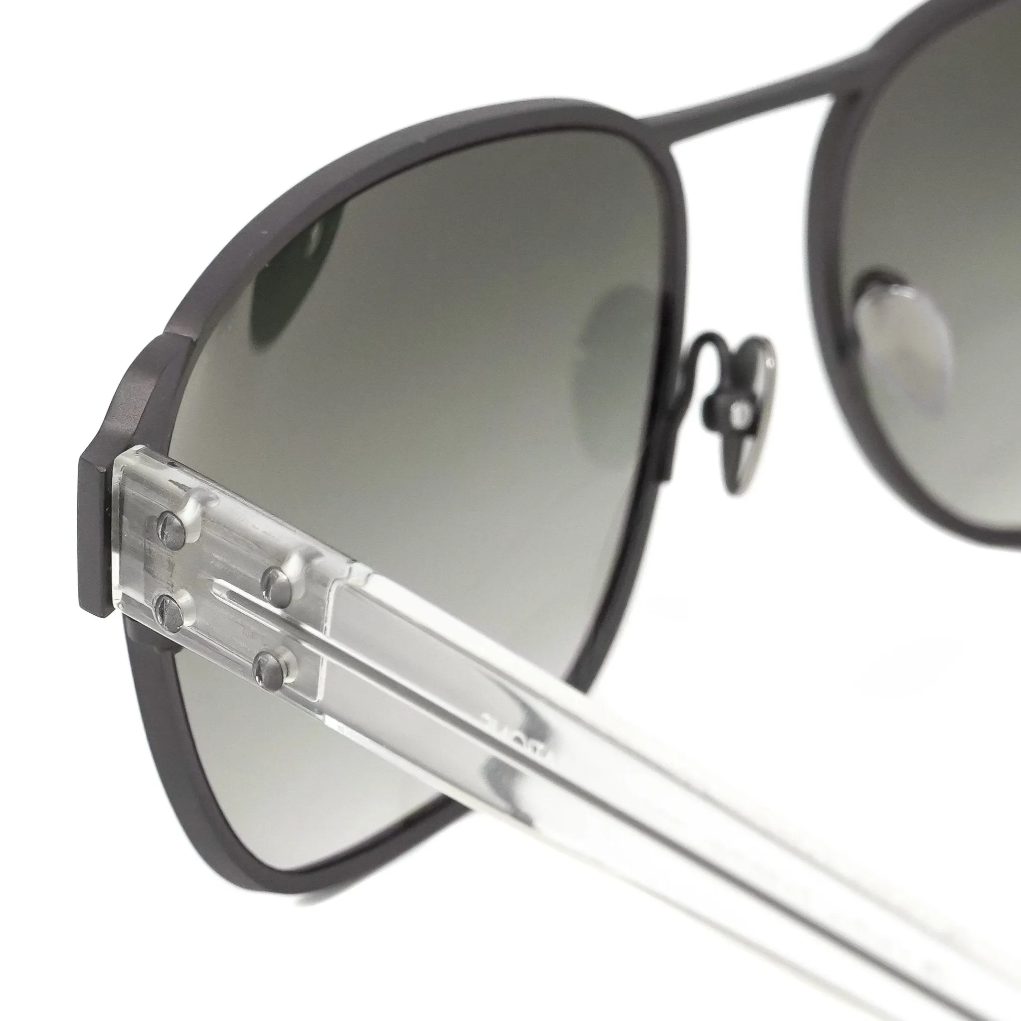 Kris Van Assche Sunglasses D-Frame Matt Brown and Grey
