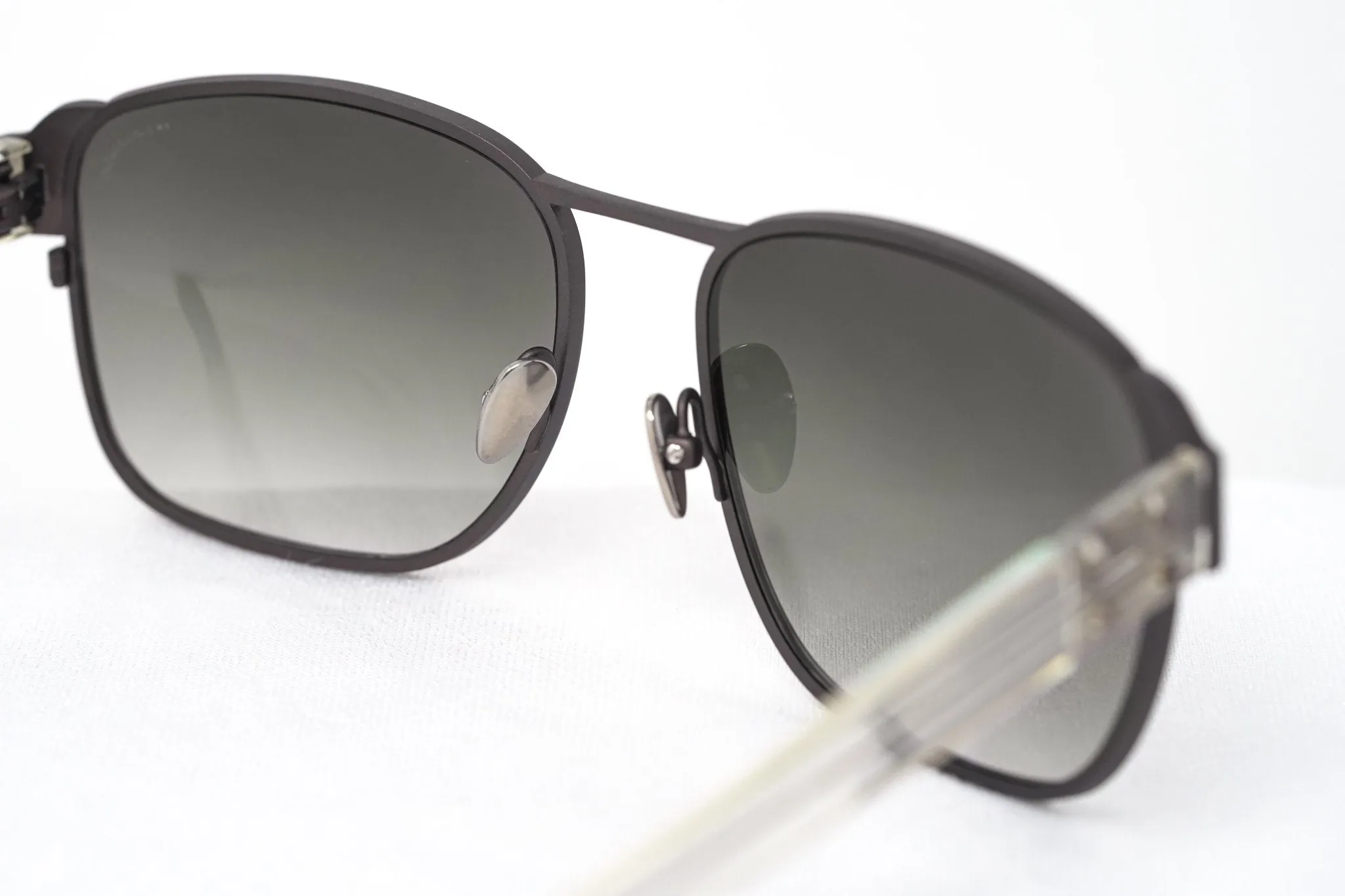 Kris Van Assche Sunglasses D-Frame Matt Brown and Grey
