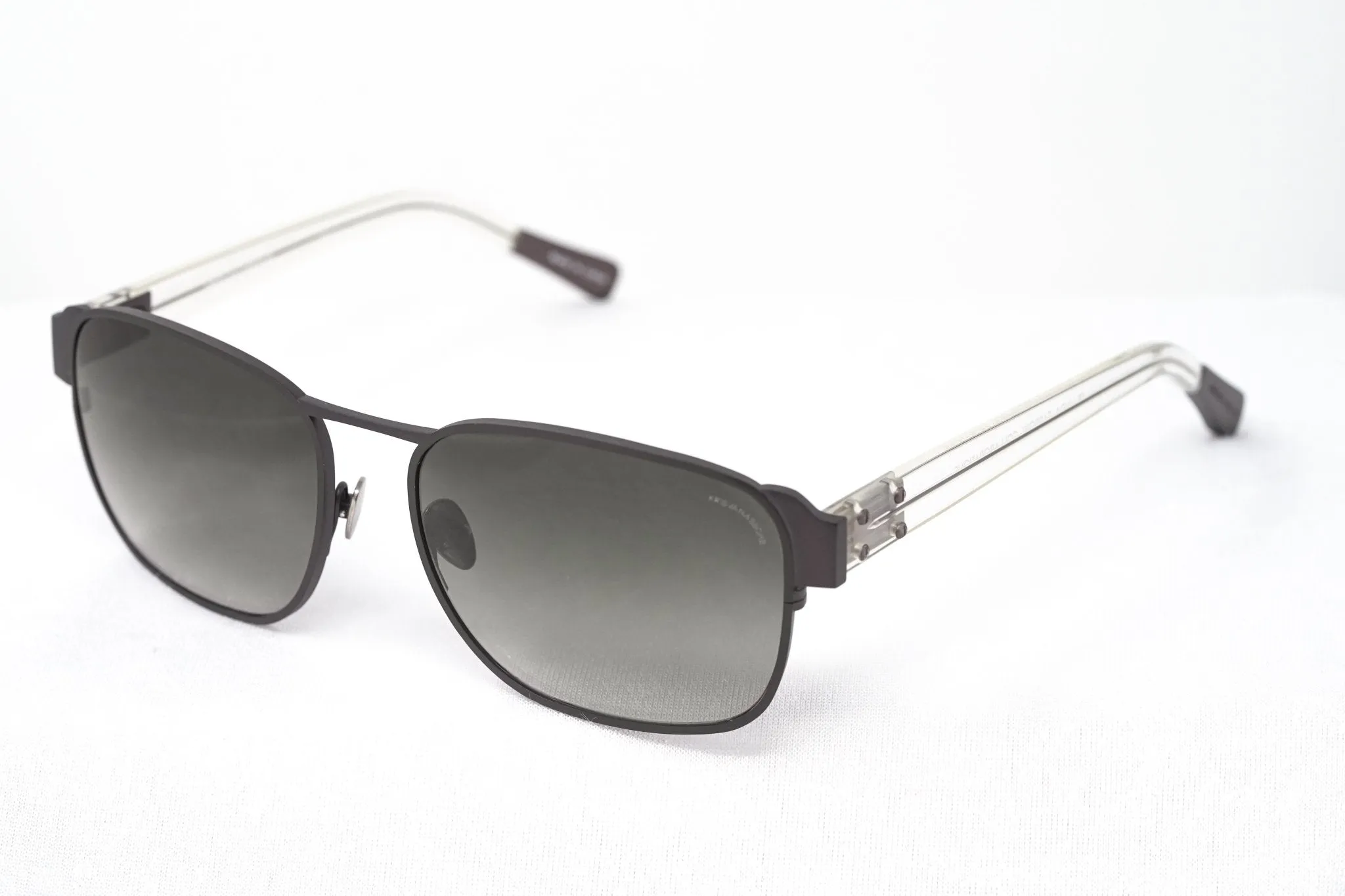 Kris Van Assche Sunglasses D-Frame Matt Brown and Grey
