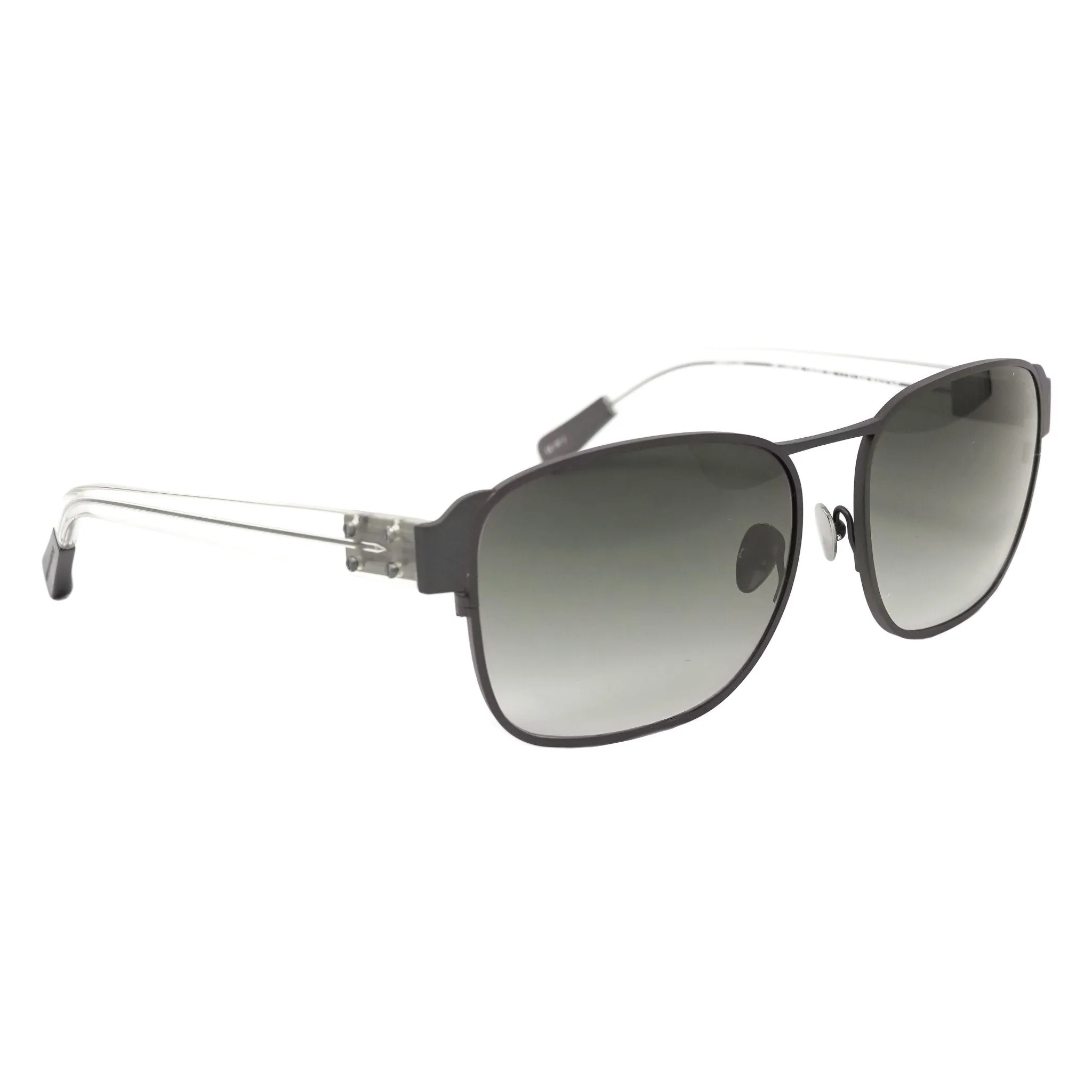 Kris Van Assche Sunglasses D-Frame Matt Brown and Grey