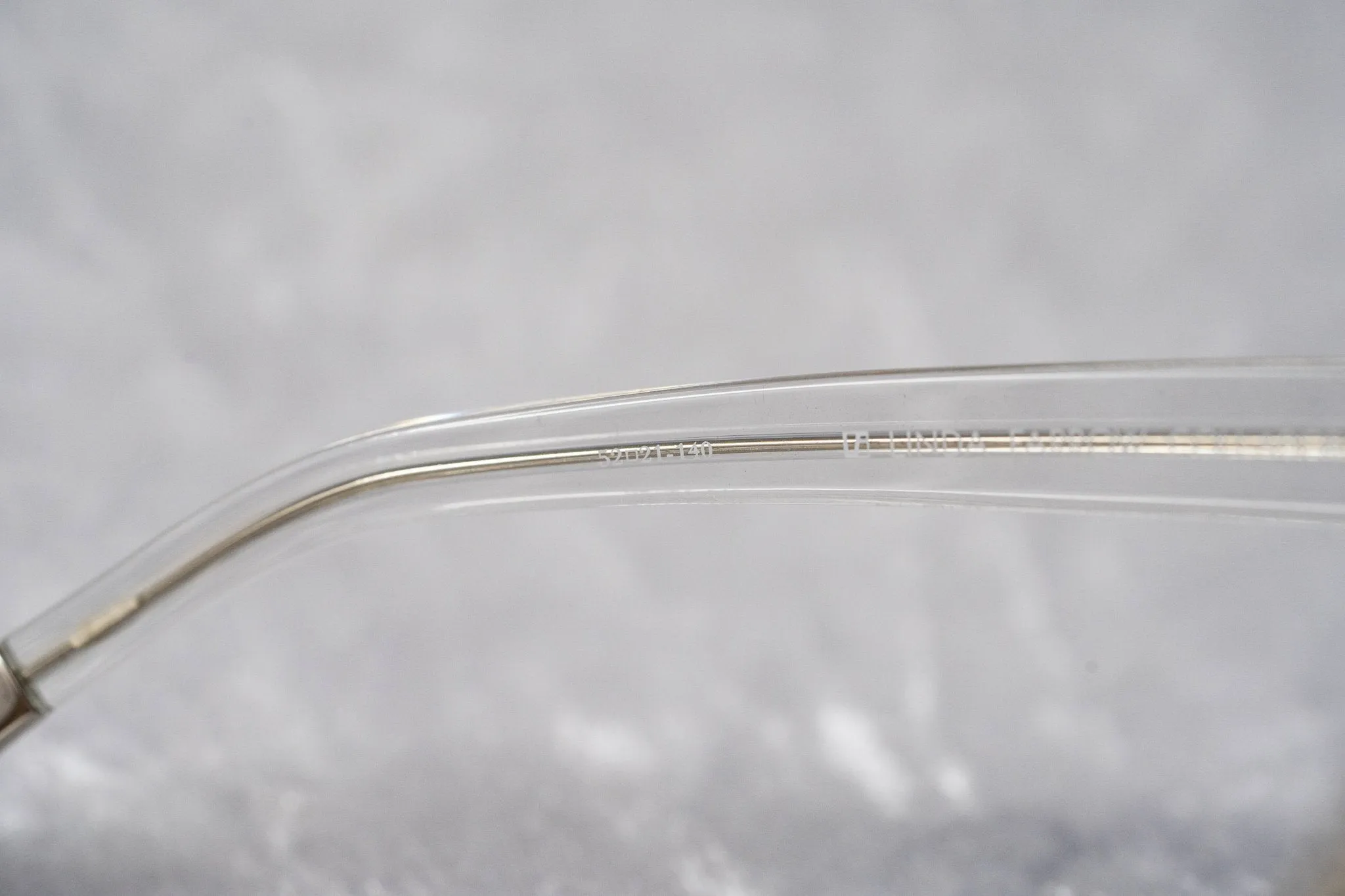 Kris Van Assche Sunglasses Double Bridge Round Clear and Grey