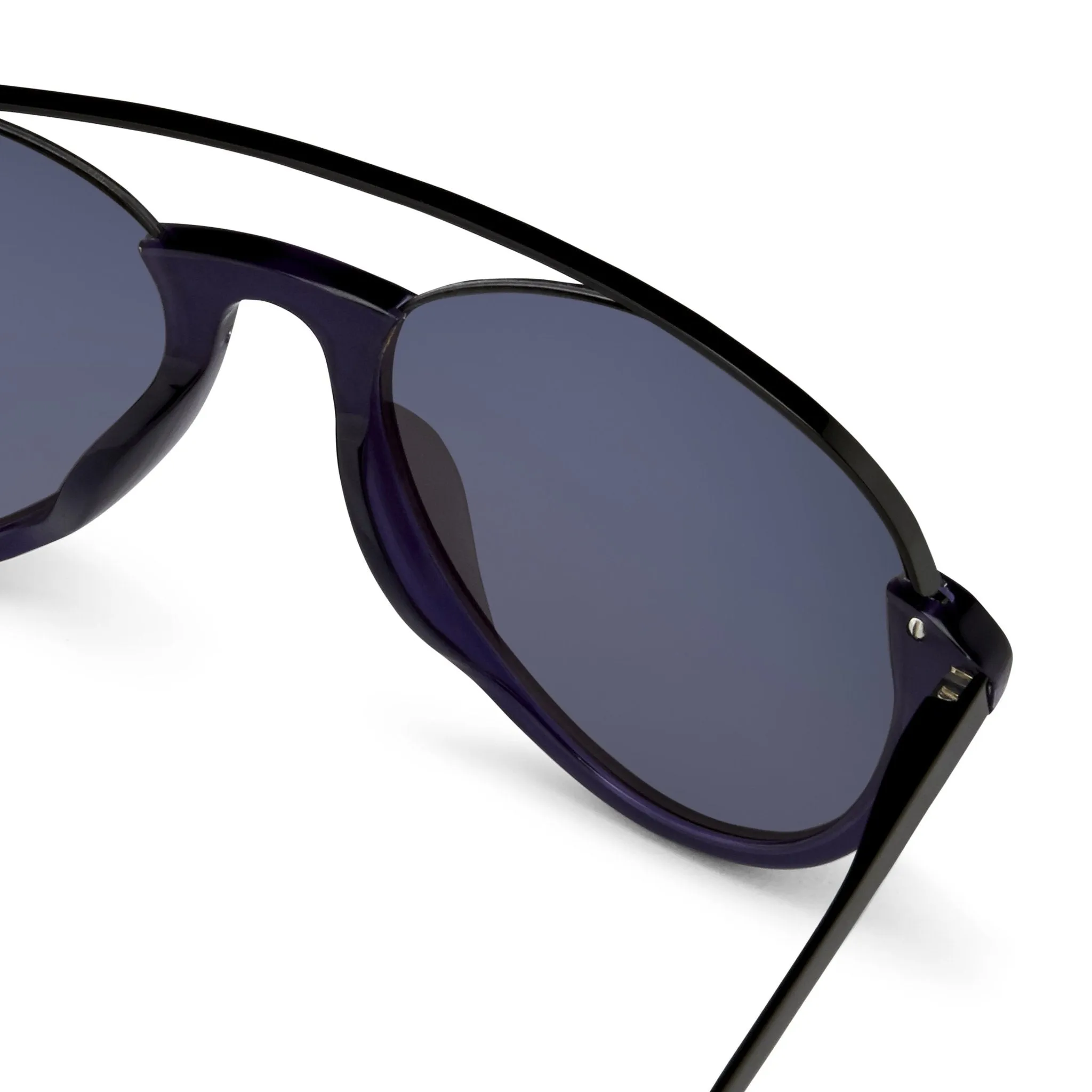 Kris Van Assche Sunglasses Navy Shiny Black and Blue