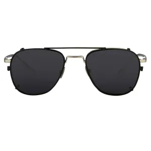 Kris Van Assche Sunglasses Rectangular Black and Grey