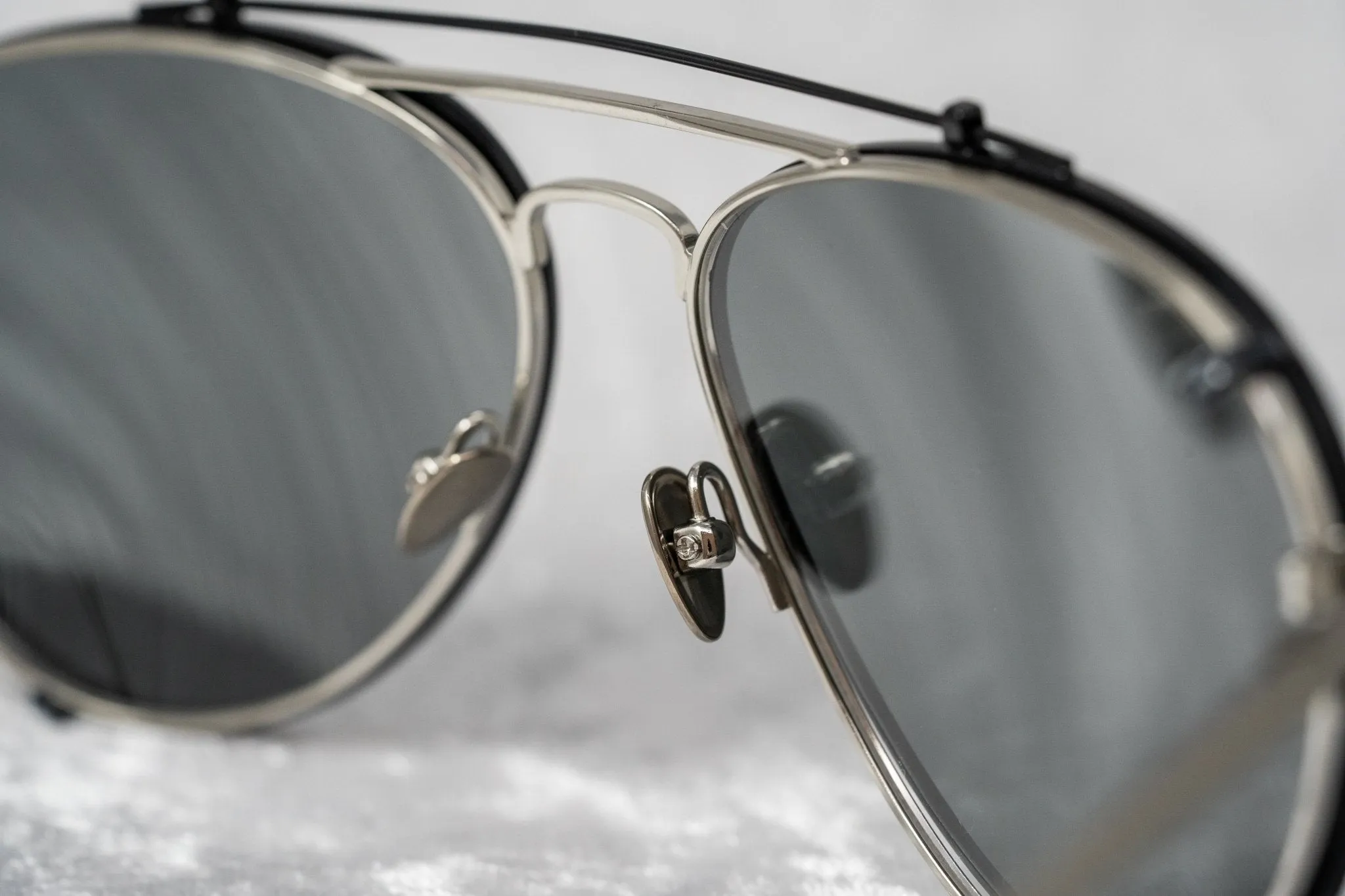 Kris Van Assche Sunglasses Shiny Black and Grey