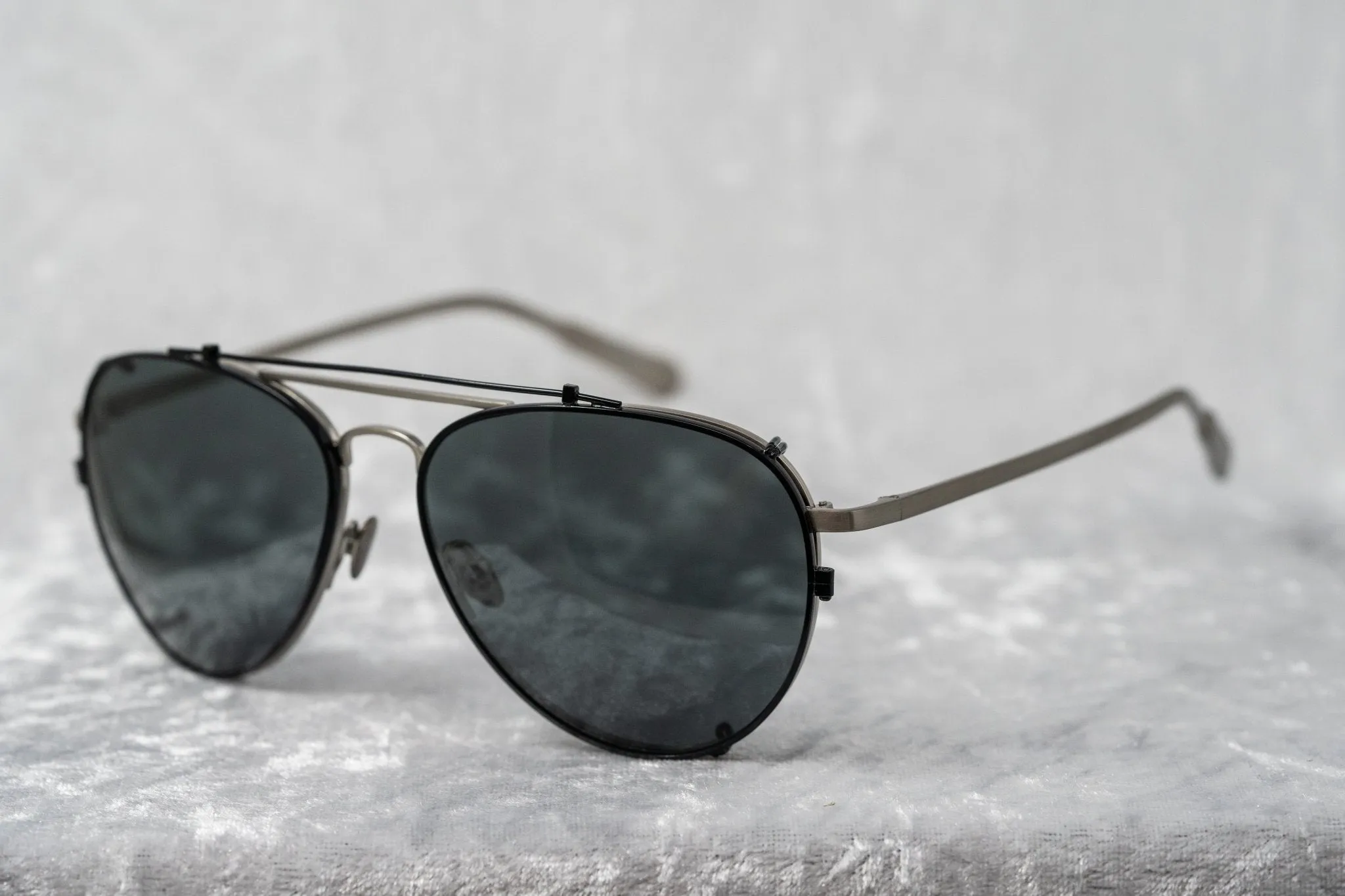 Kris Van Assche Sunglasses Shiny Black and Grey