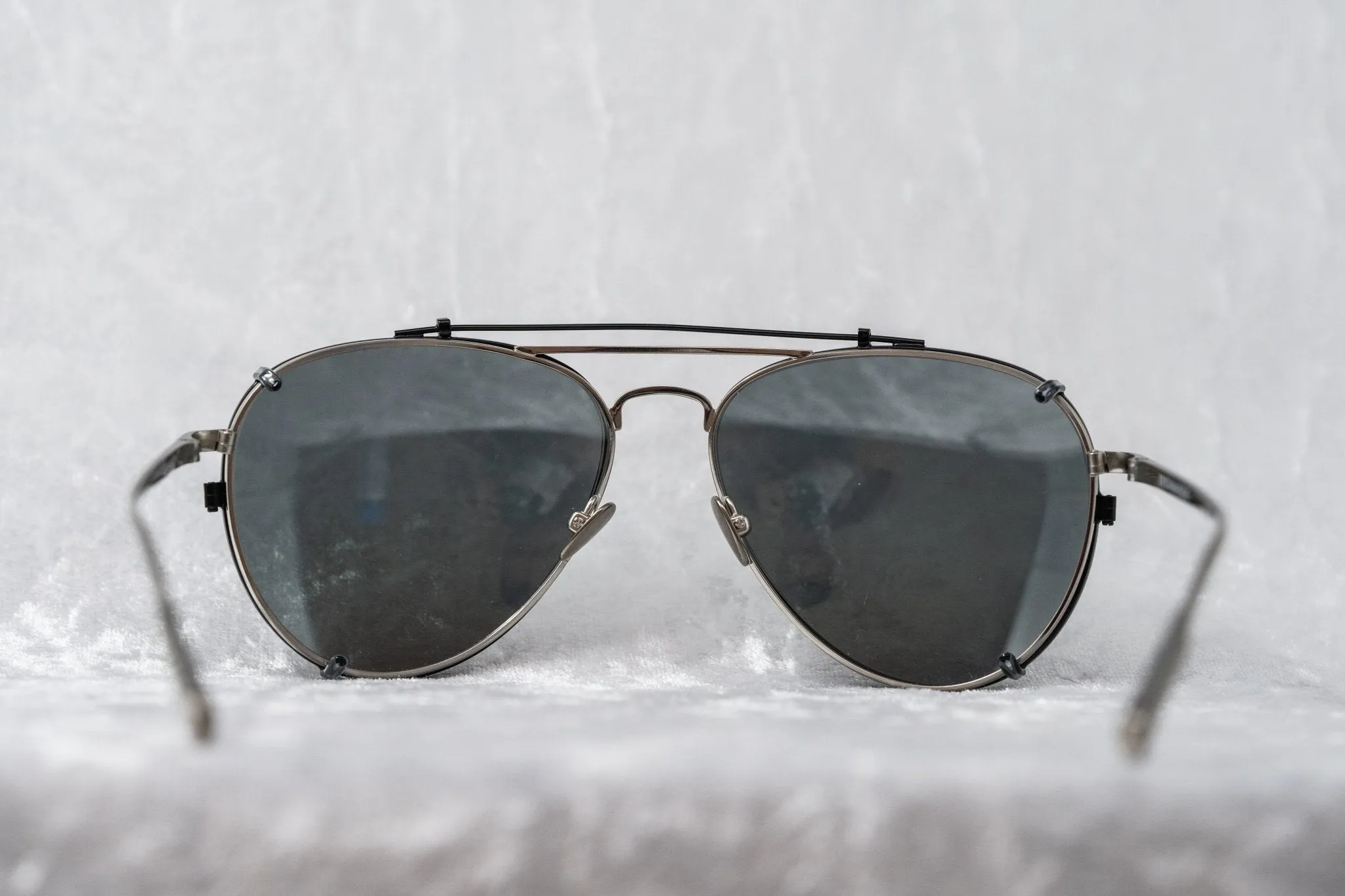 Kris Van Assche Sunglasses Shiny Black and Grey