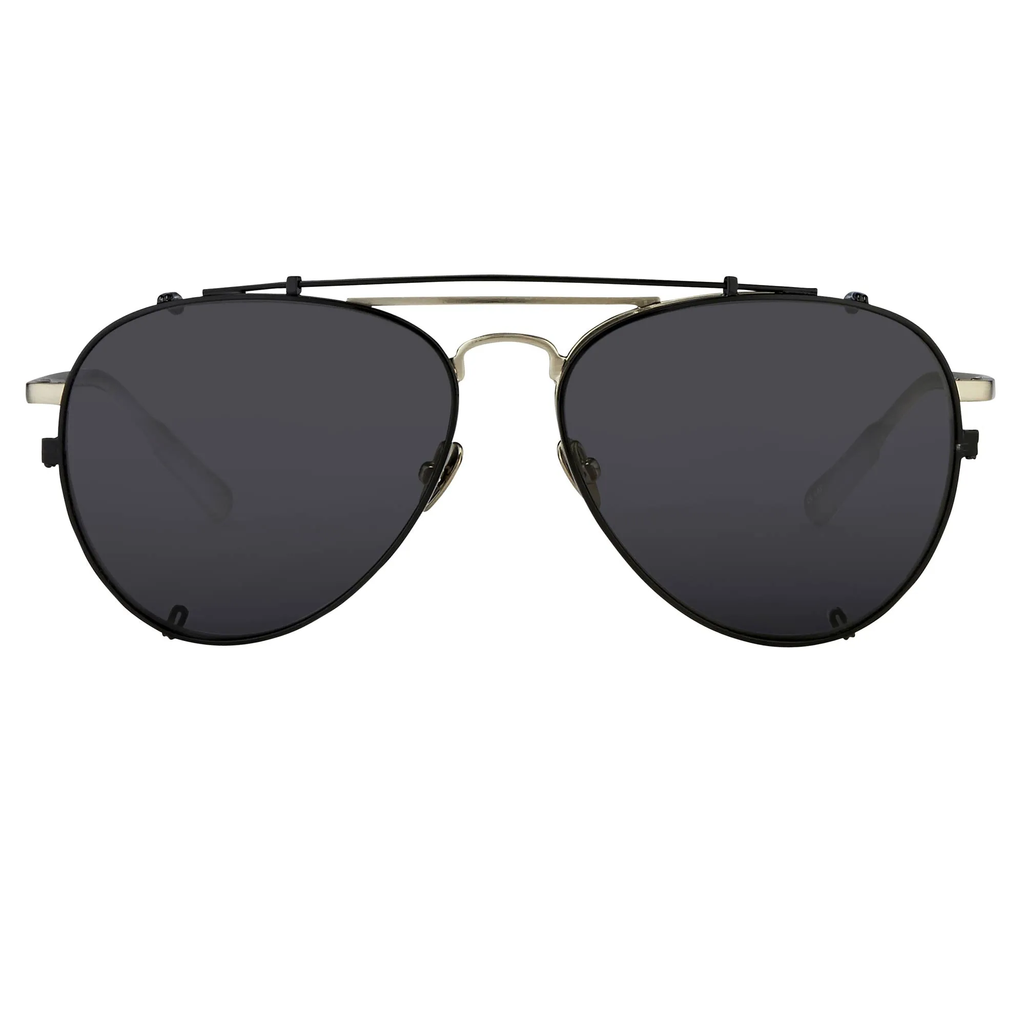 Kris Van Assche Sunglasses Shiny Black and Grey