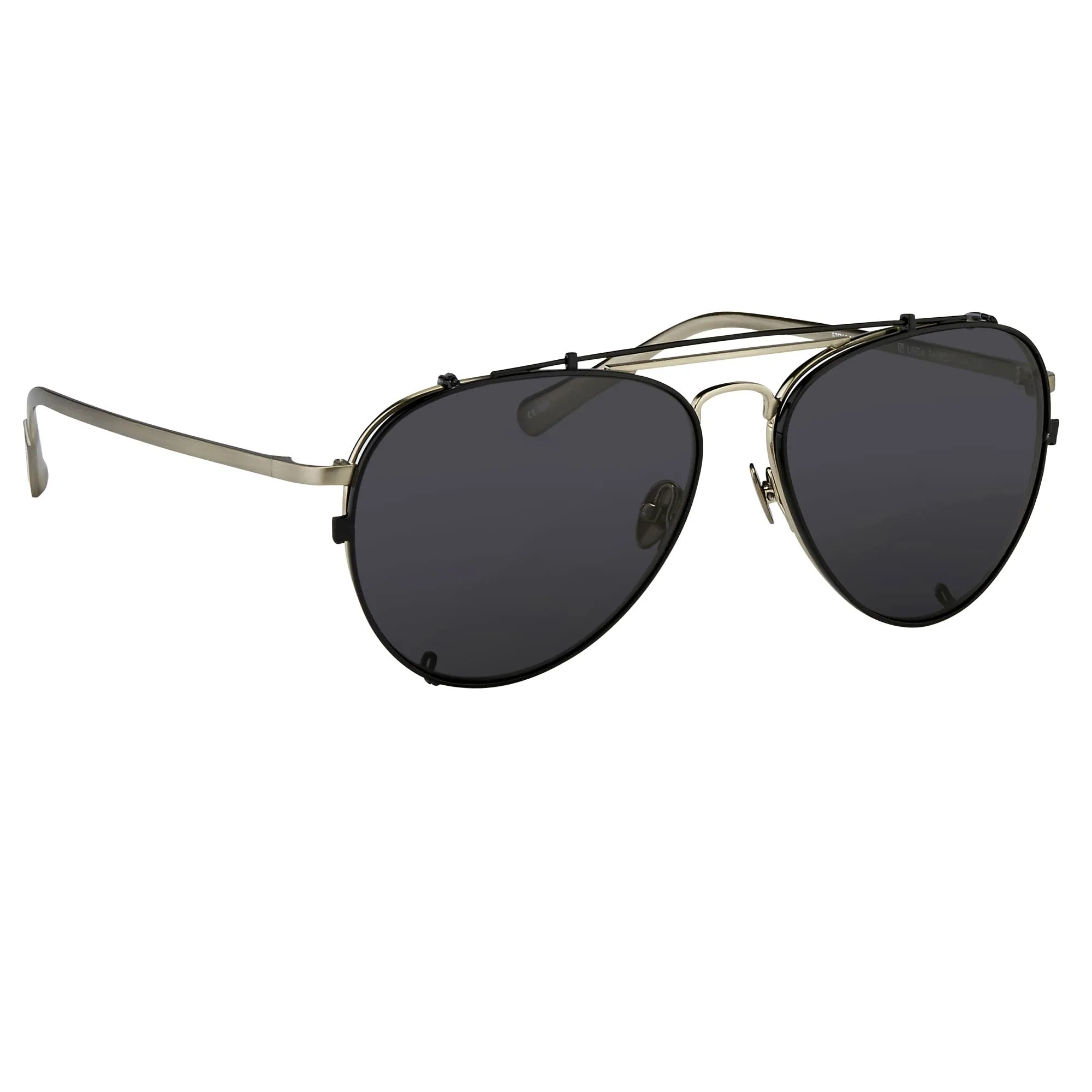 Kris Van Assche Sunglasses Shiny Black and Grey
