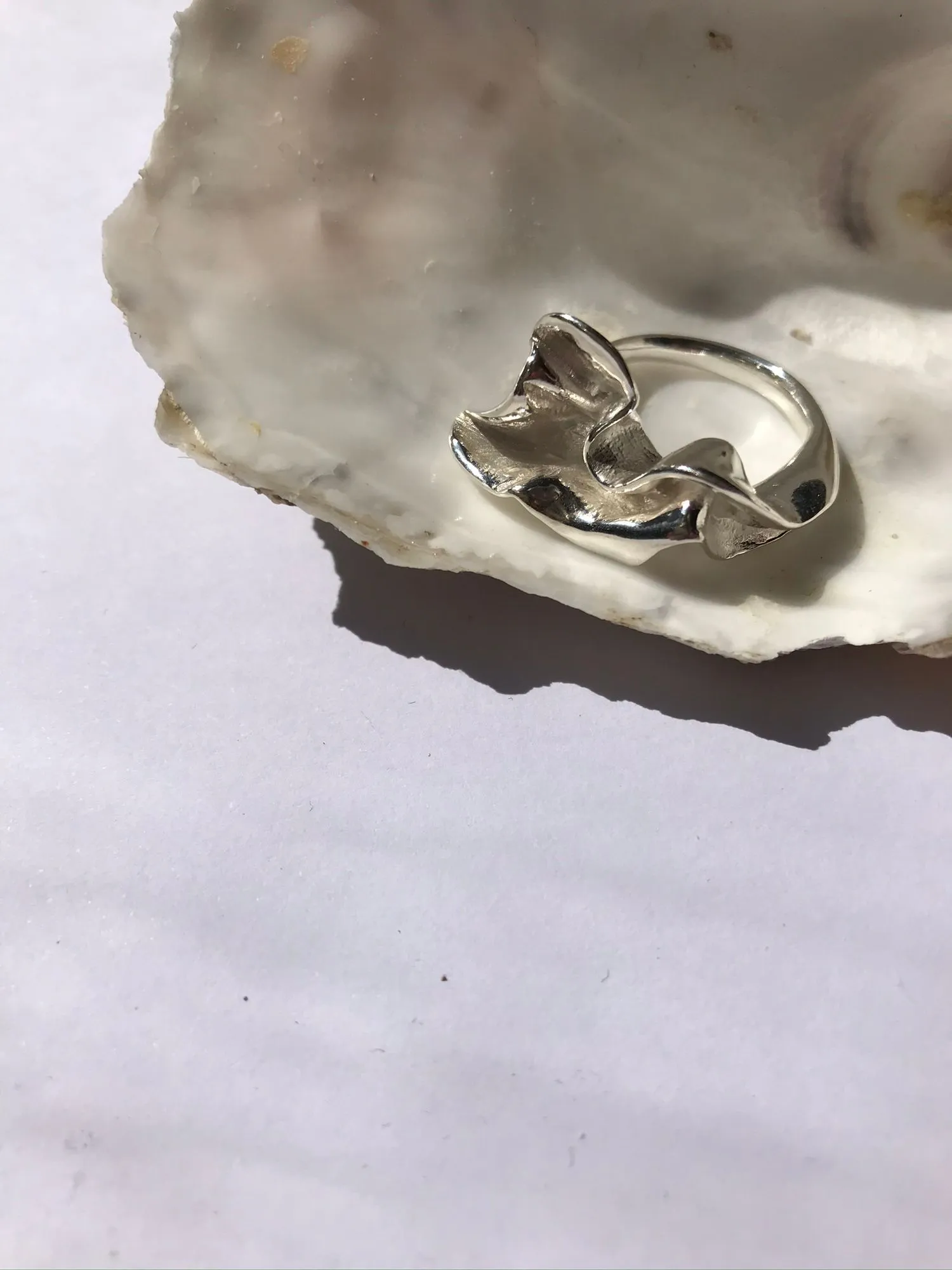 Lactuca Silver Ring