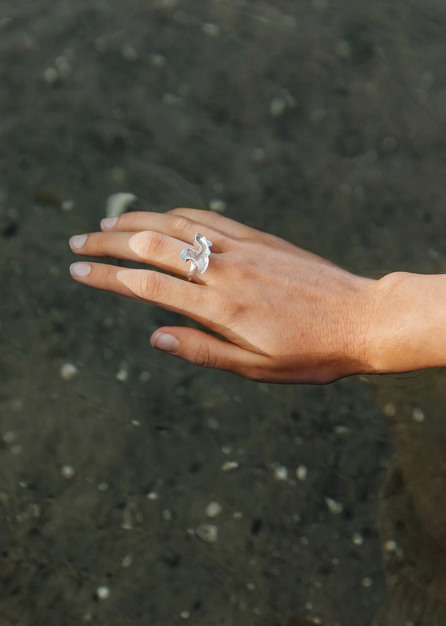 Lactuca Silver Ring