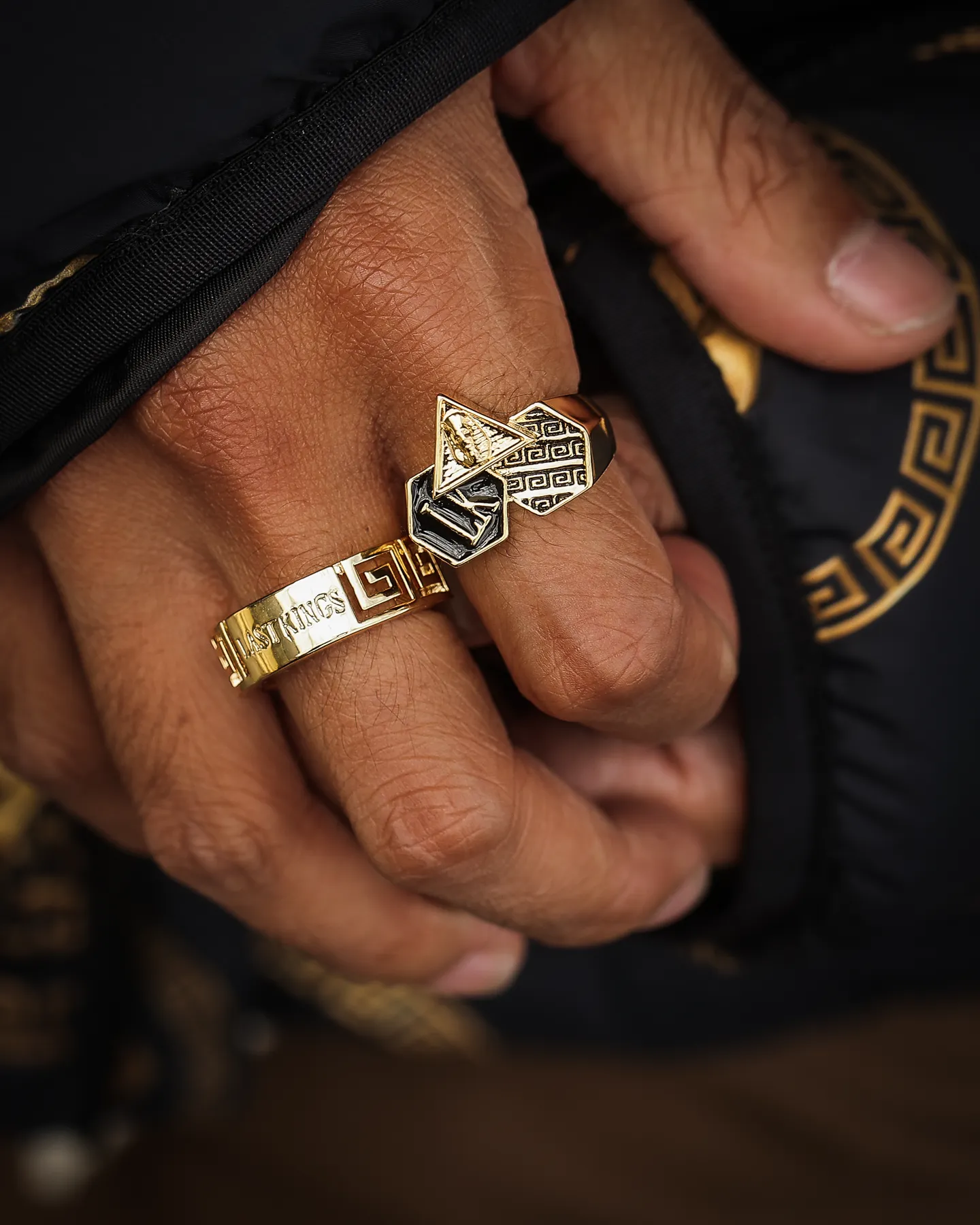 Last Kings Abundance Ring Gold/Black