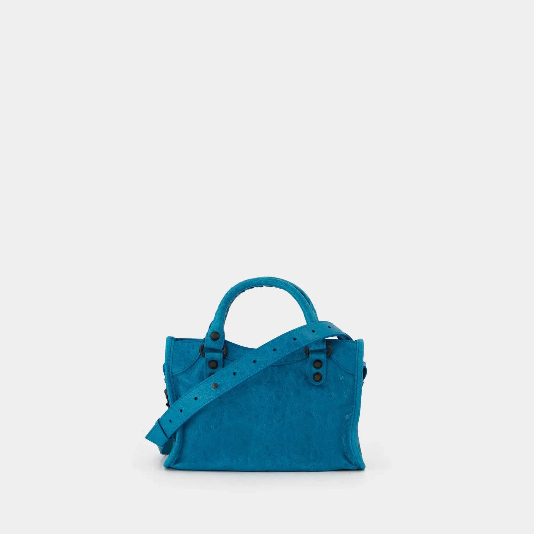 Le City Mini Crossbody - Balenciaga - Leather - Blue