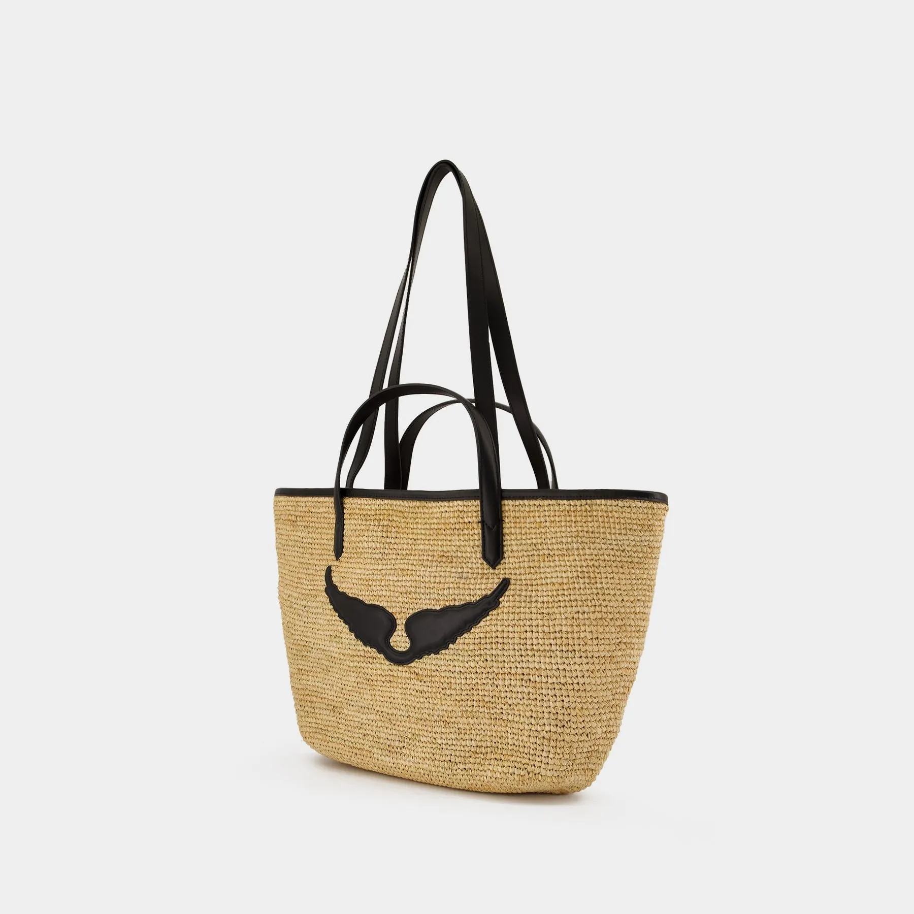 Le Wings Shopping Bag - Zadig & Voltaire - Raphia - Beige