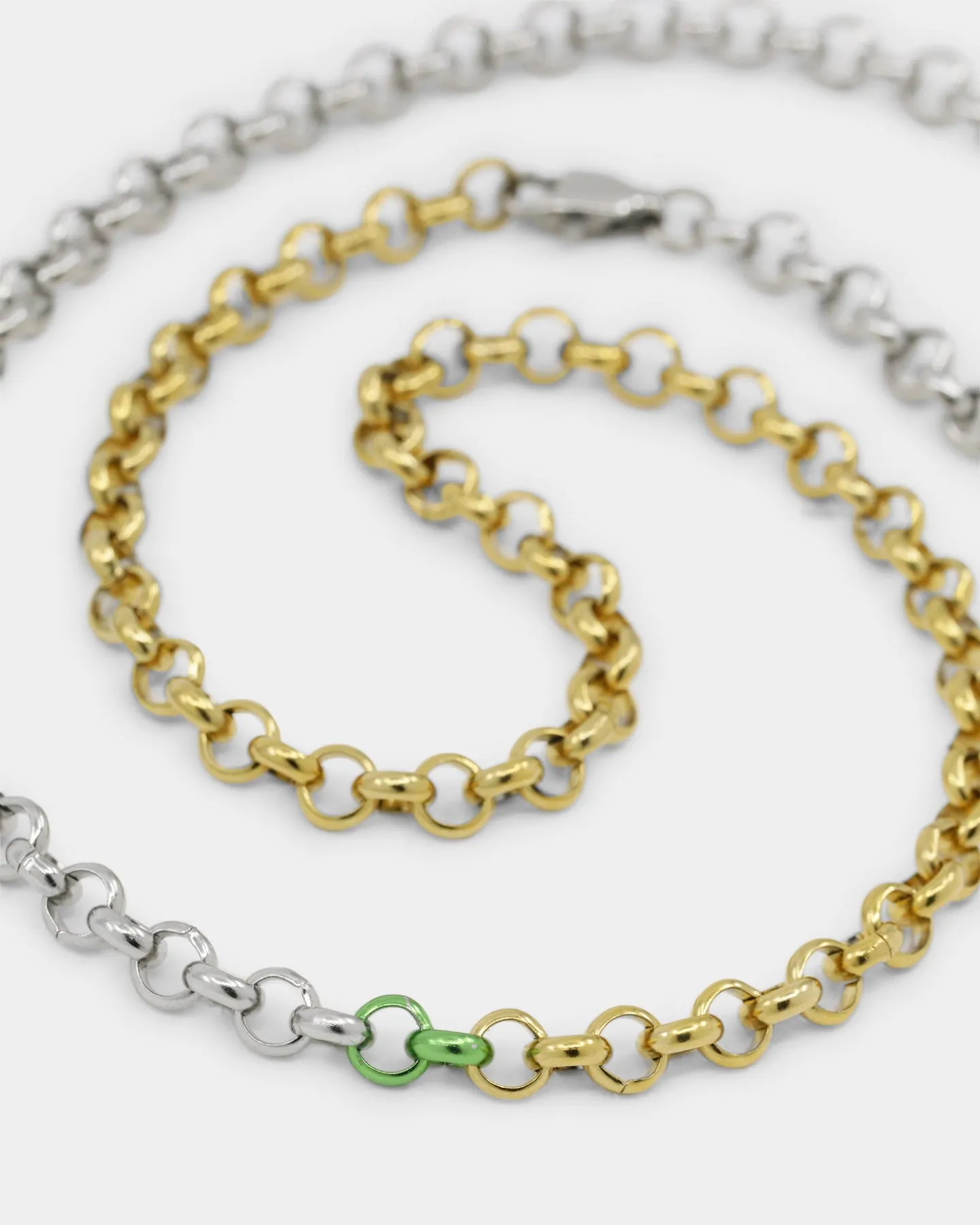 Loiter 18" Split Chain Necklace Gold/Silver
