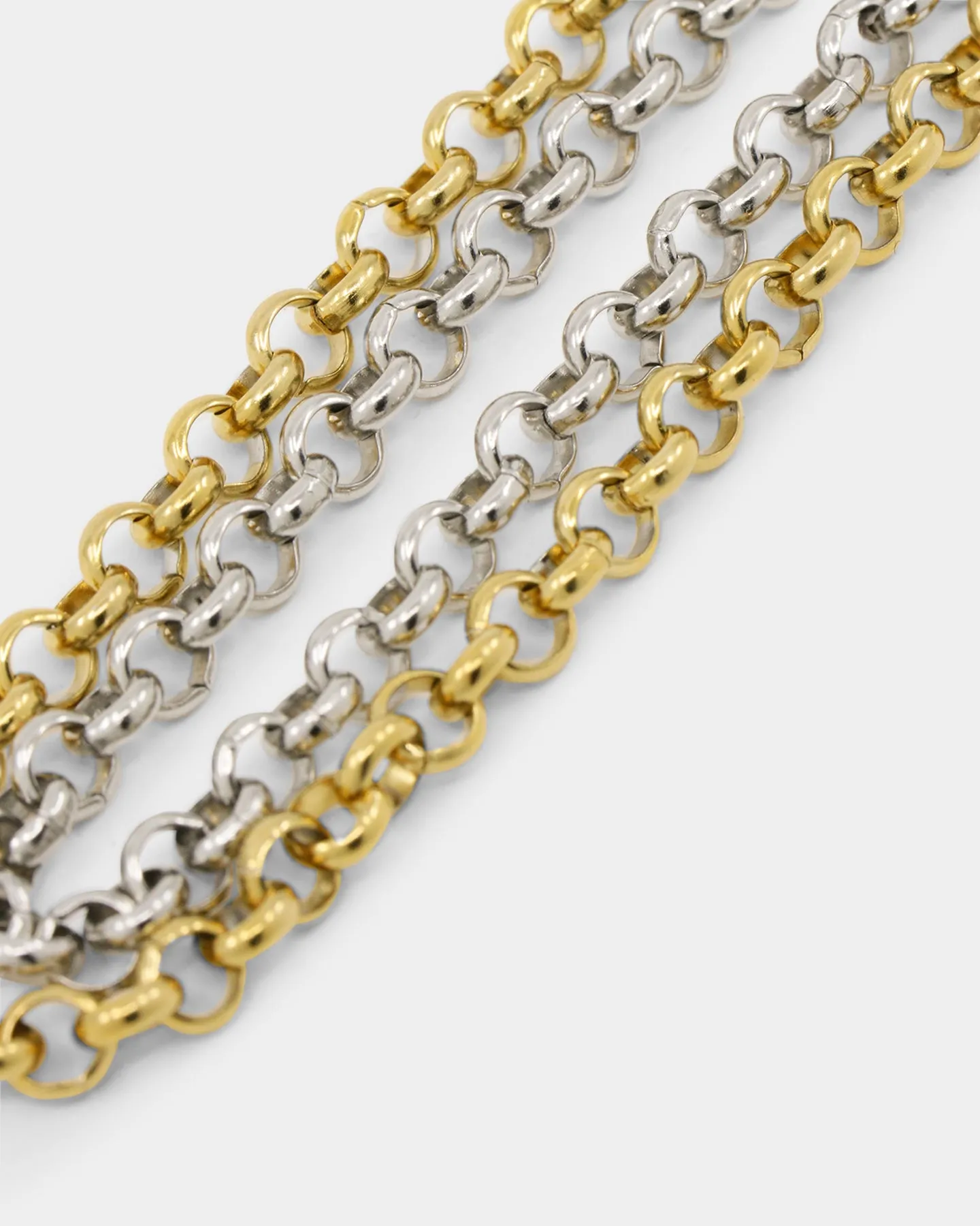 Loiter 18" Split Chain Necklace Gold/Silver