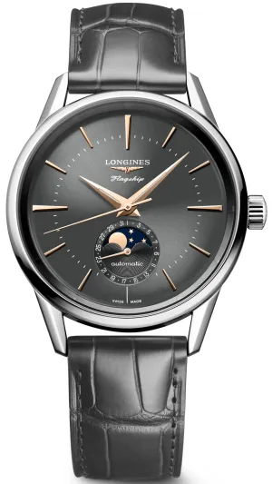 Longines Flagship Heritage Sunray Anthracite Mens Watch