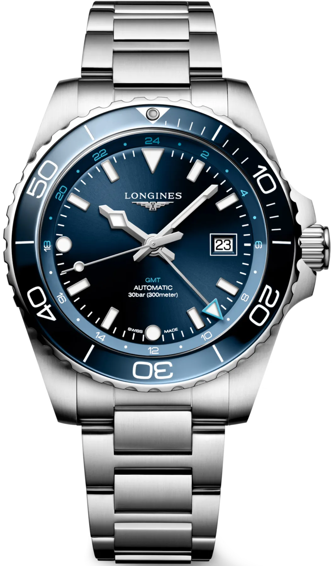 Longines HydroConquest GMT Mens Watch