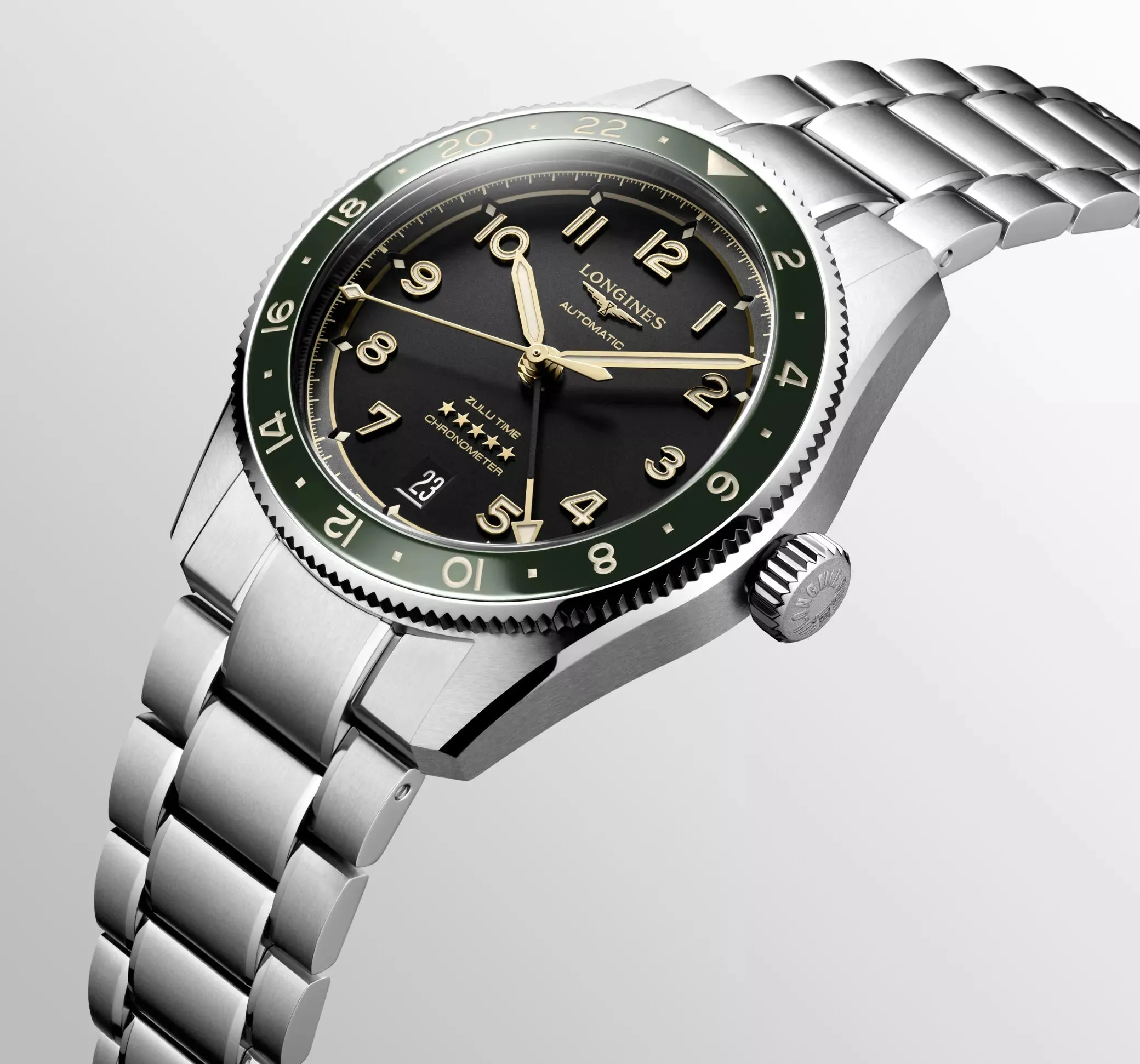 Longines Spirit Zulu Time 39 Mens Watch