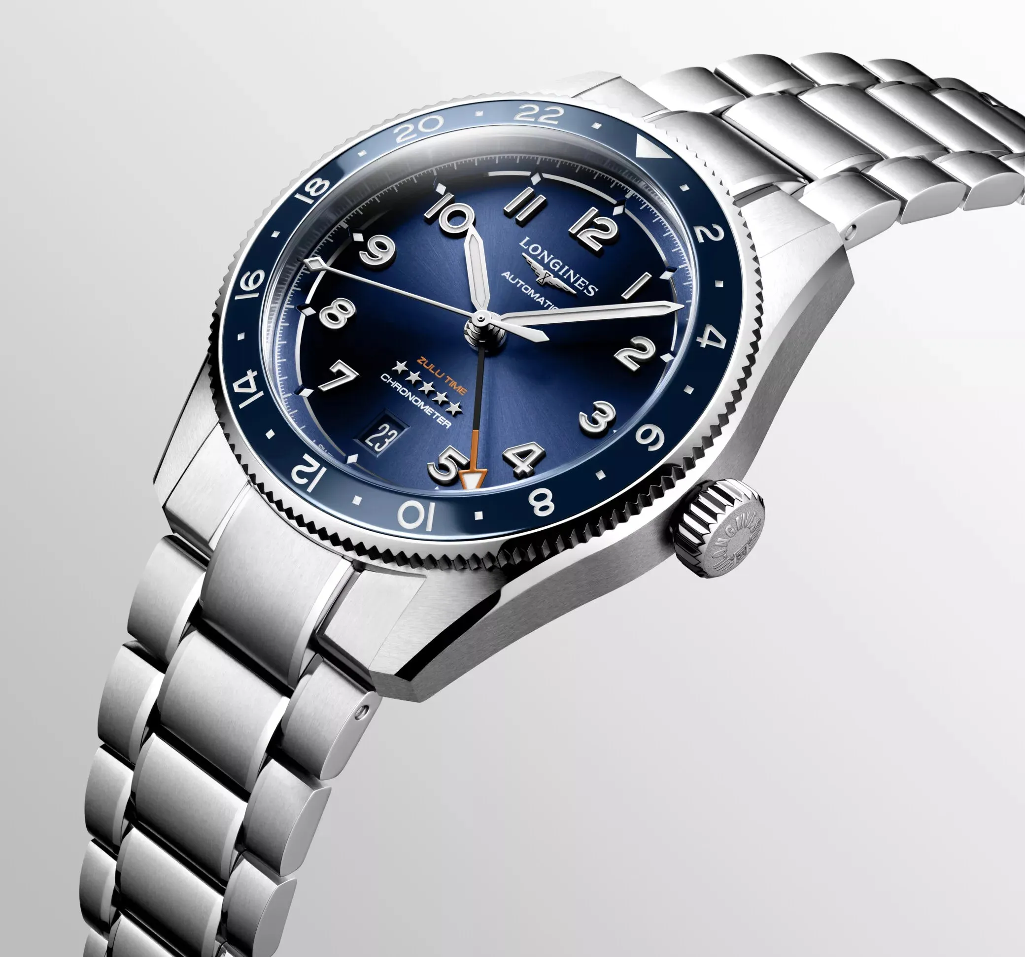 Longines Spirit Zulu Time 39 Mens Watch