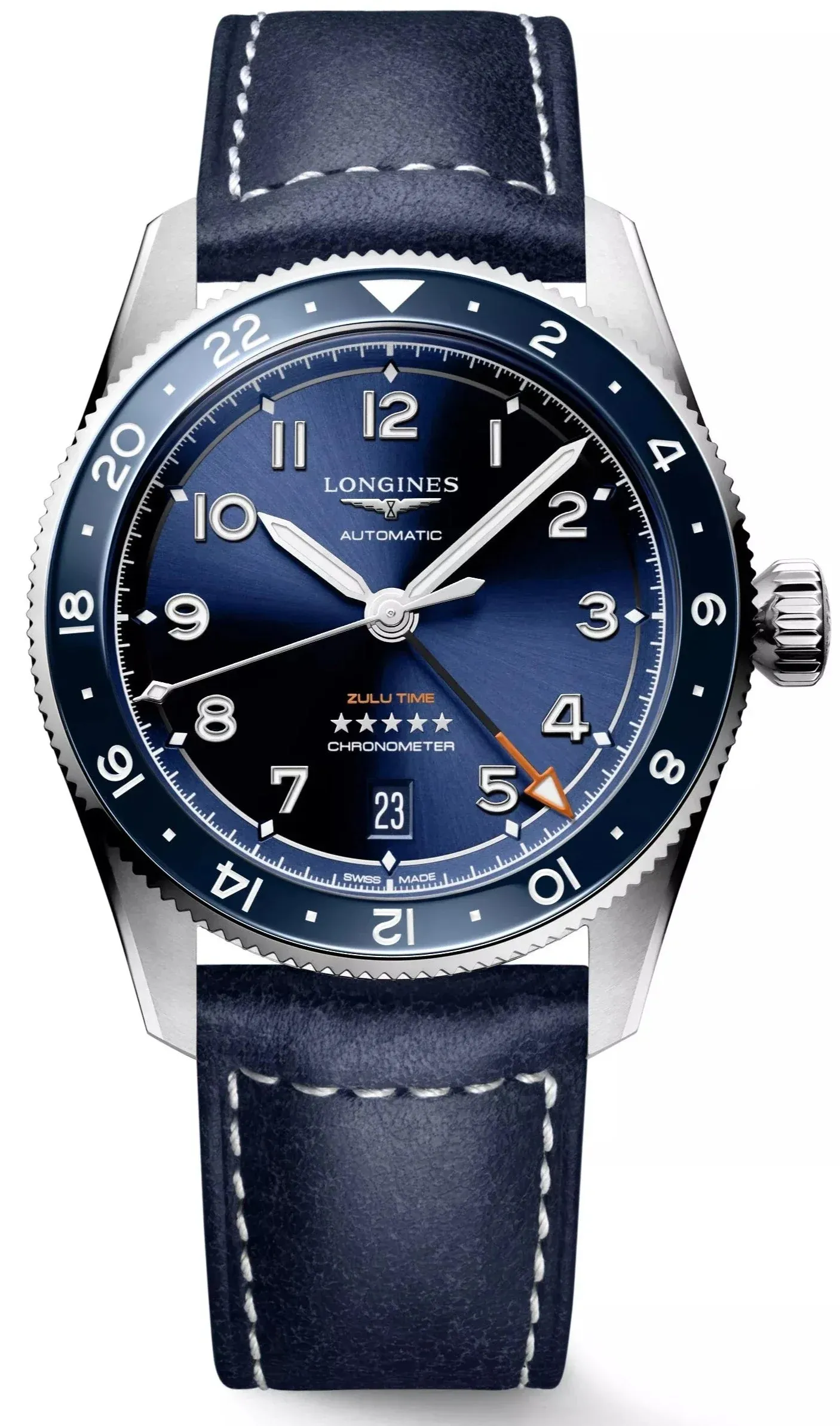 Longines Spirit Zulu Time 39 Mens Watch
