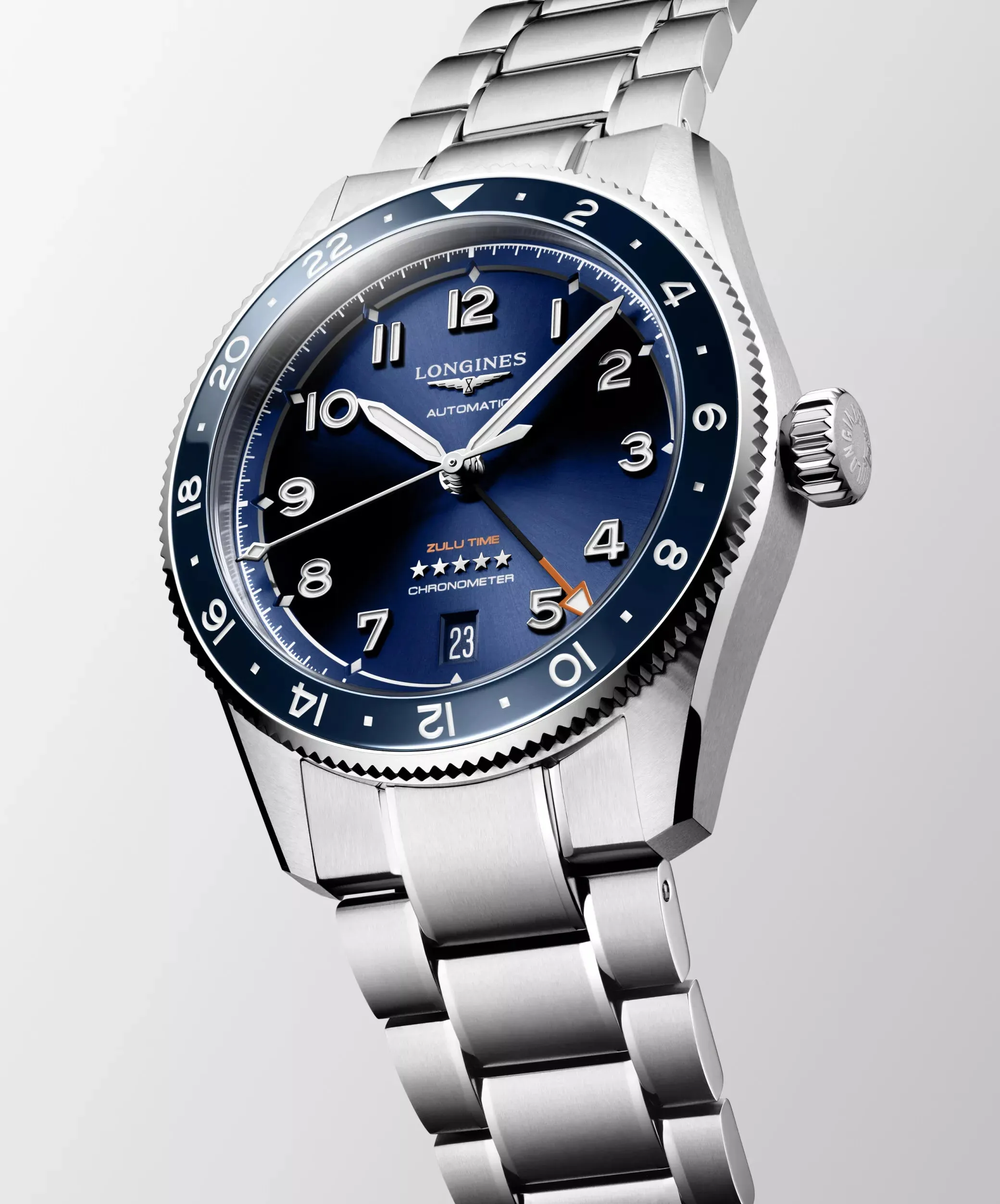 Longines Spirit Zulu Time 39 Mens Watch