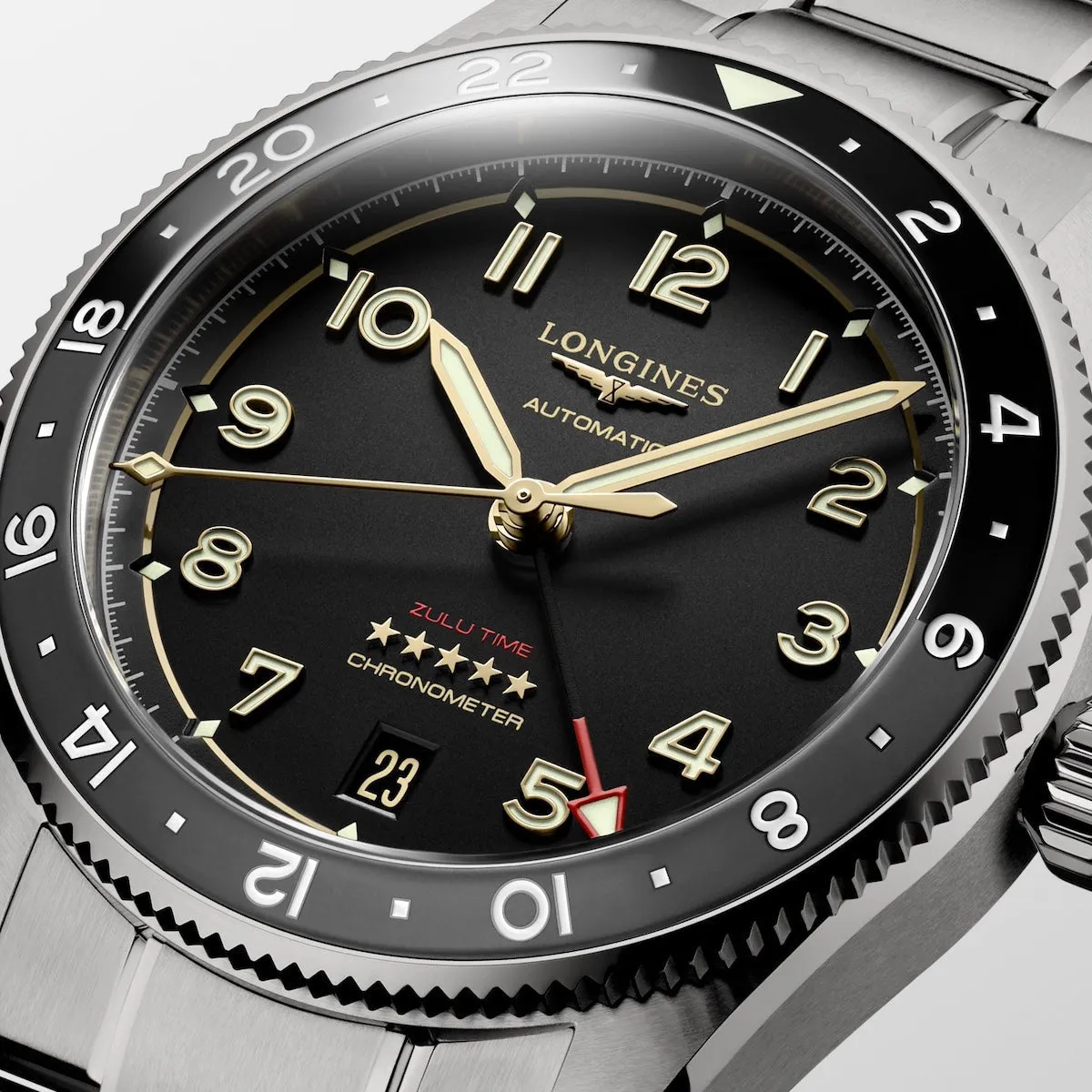Longines Spirit Zulu Time Titanium Watch