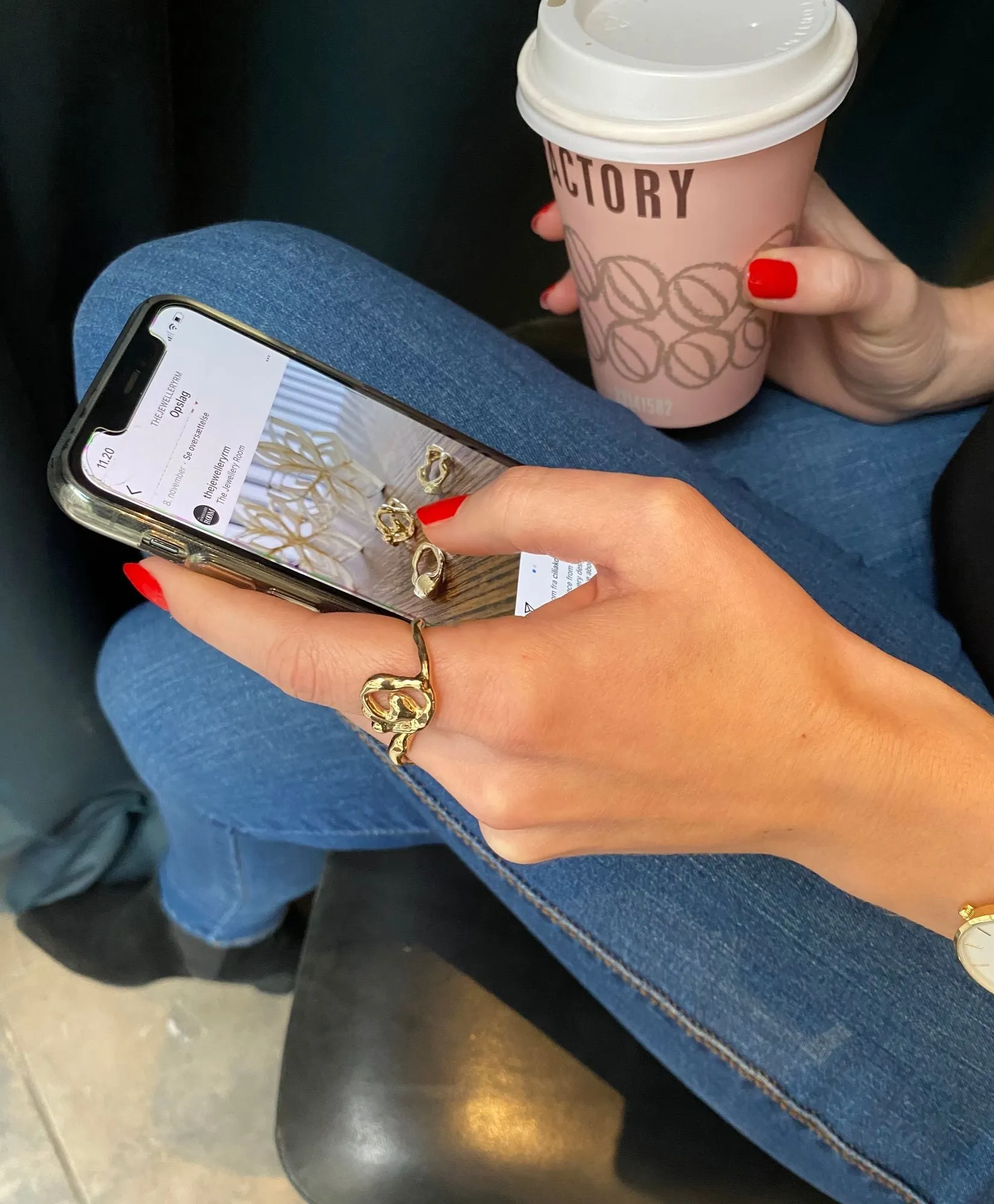 Lunar Maze 14K Gold Ring