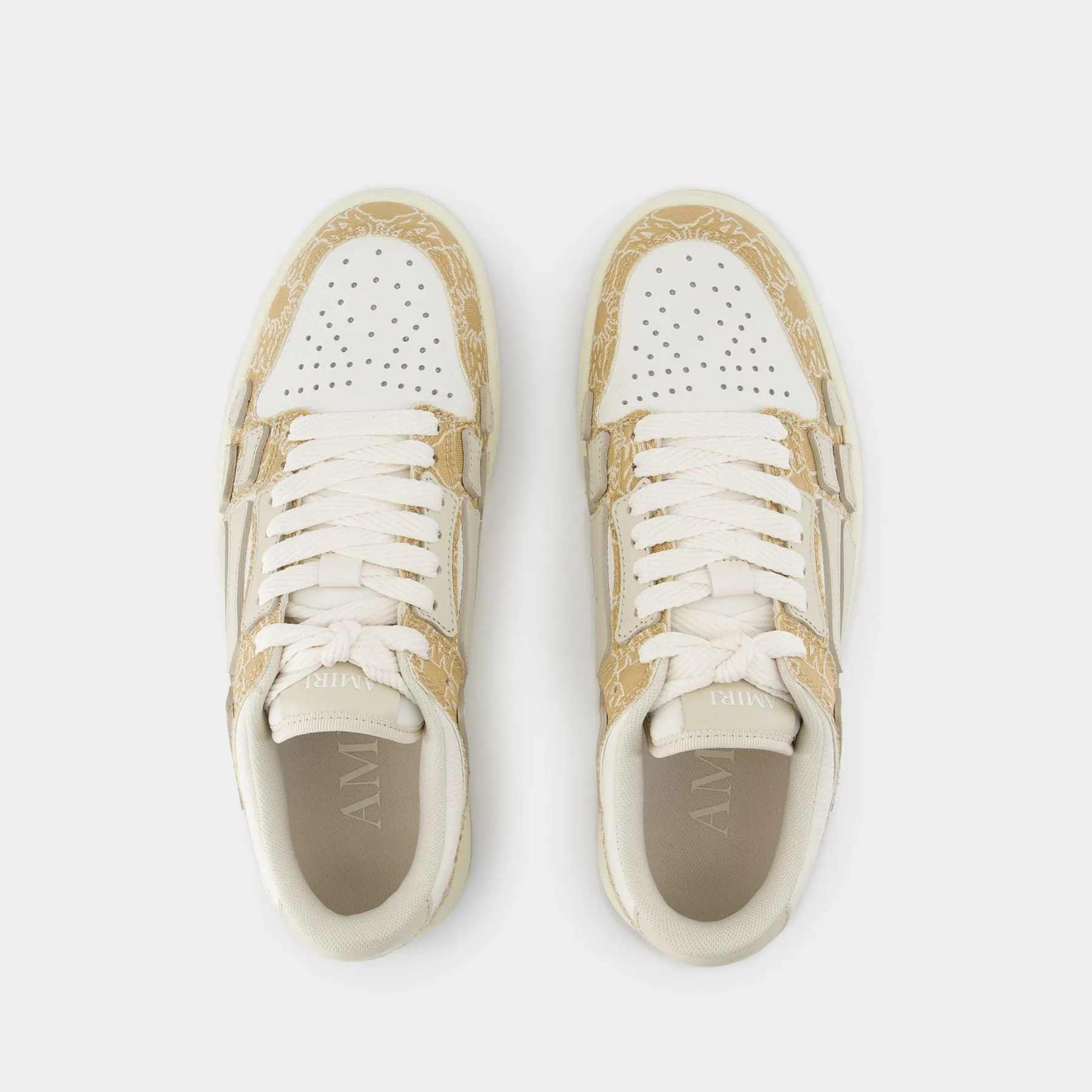 Ma Quad Skel Top Low Sneakers - Amiri - Leather - Brown