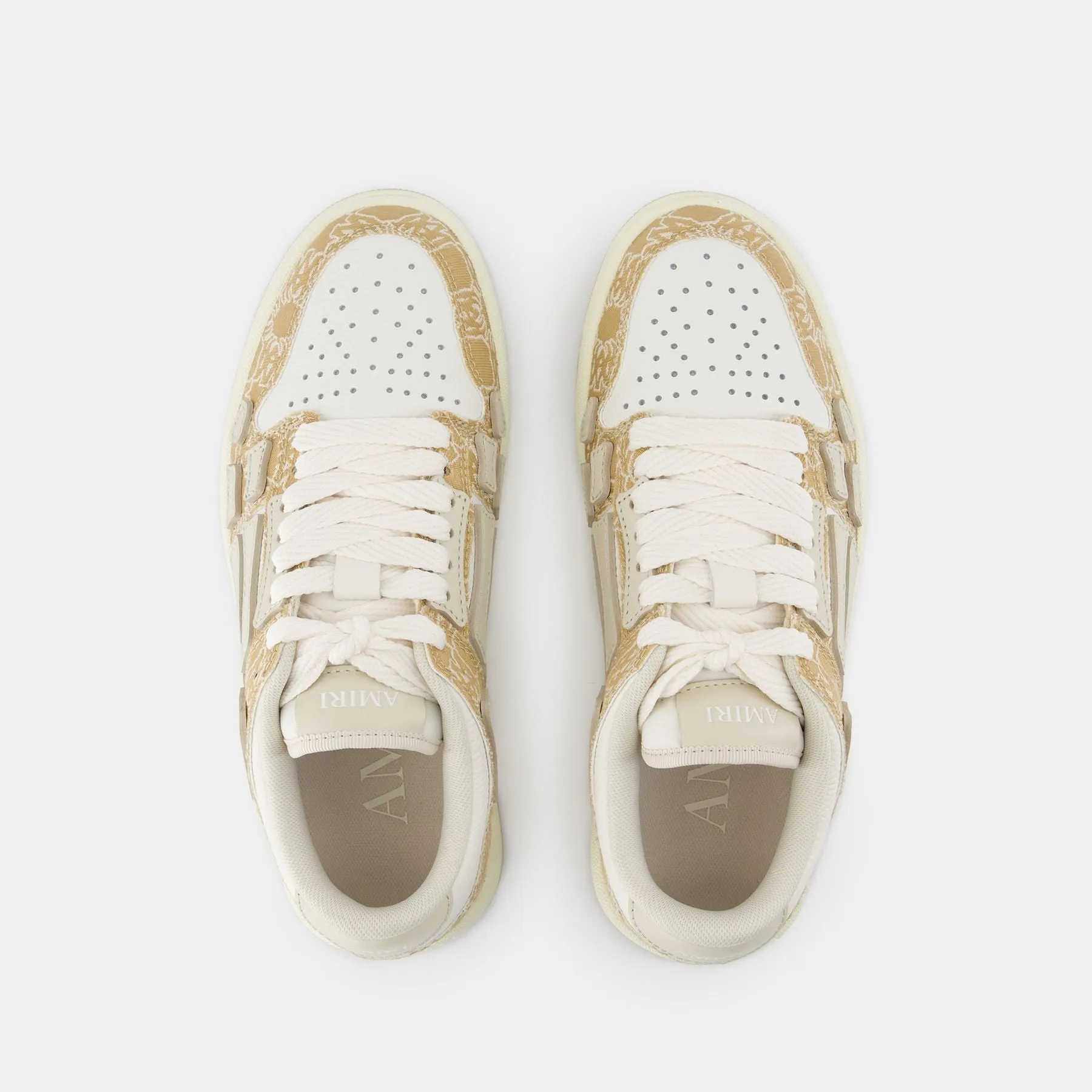 Ma Quad Skel Top Low Sneakers - Amiri - Leather - Brown