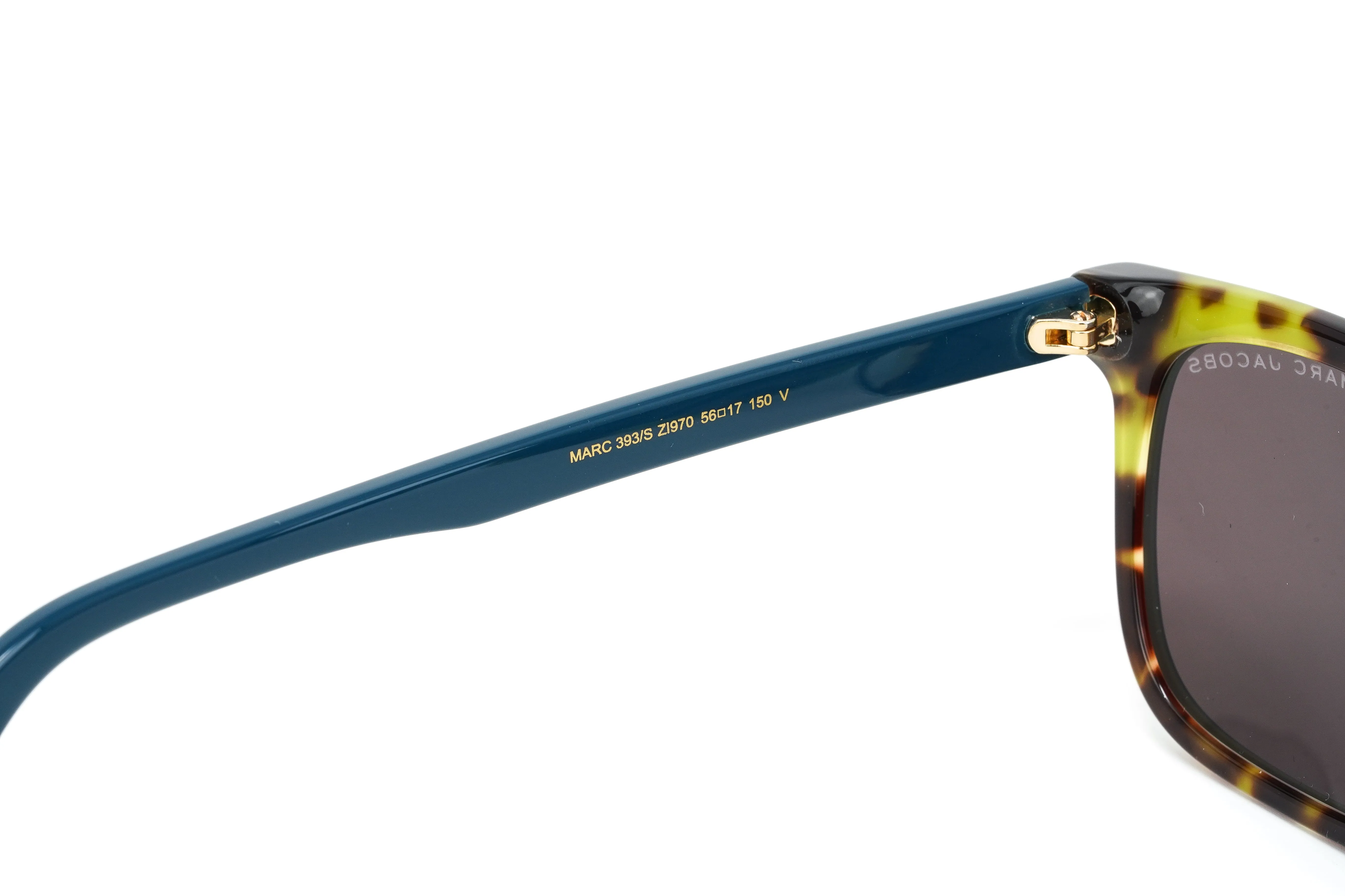 Marc Jacobs Men's Rectangular Sunglasses Flat Top Turquoise MARC 393/S ZI9