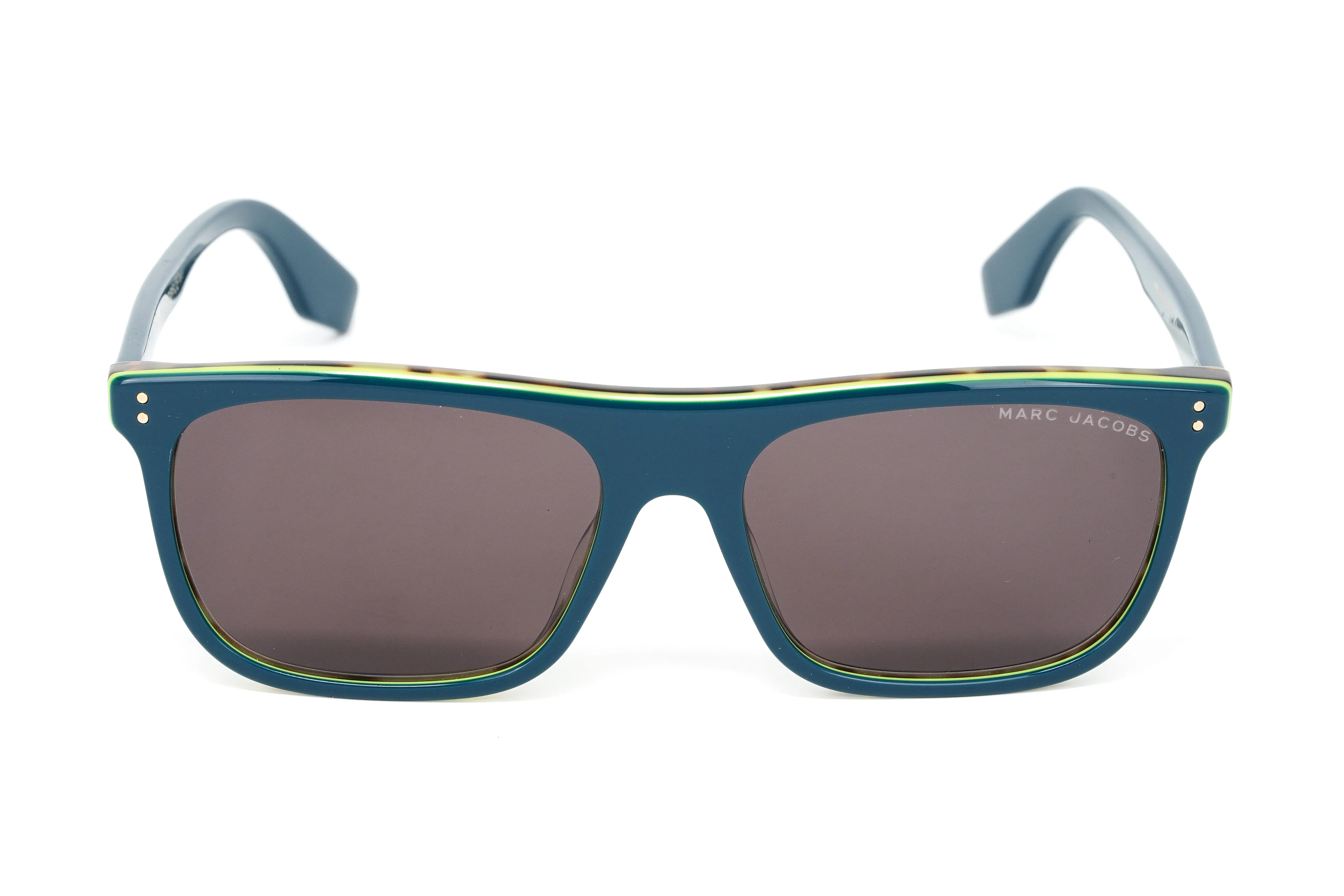 Marc Jacobs Men's Rectangular Sunglasses Flat Top Turquoise MARC 393/S ZI9