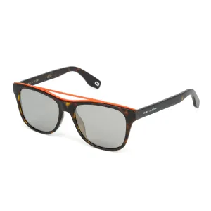 Marc Jacobs Unisex Rectangular Sunglasses Tortoise Top Flat Silver MARC 303/S N9P