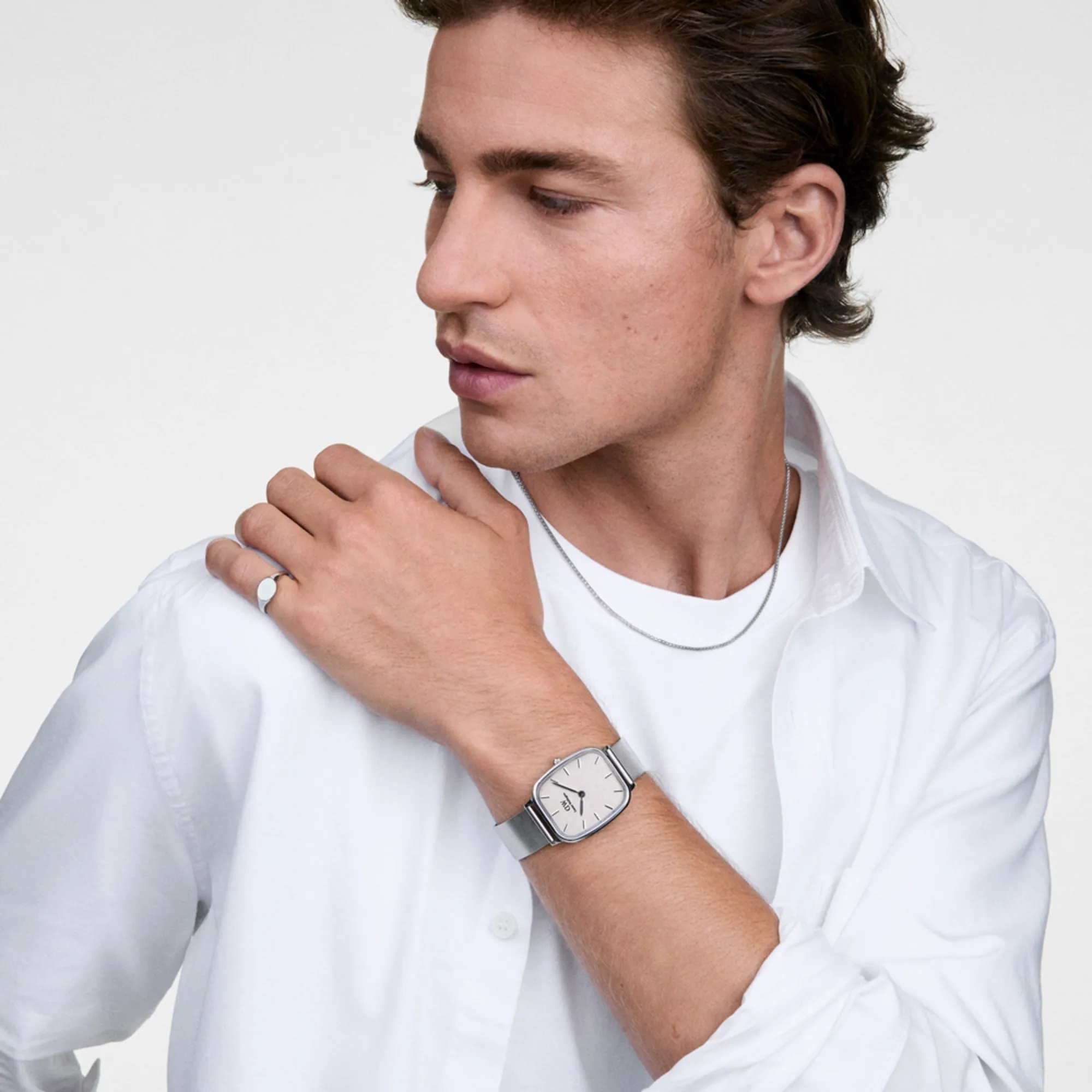 Marlon Wire Linen Silver Daniel Wellington