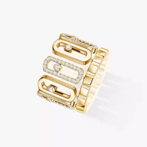 Messika Move Iconica 18ct Yellow Gold 0.60ct Diamond Ring