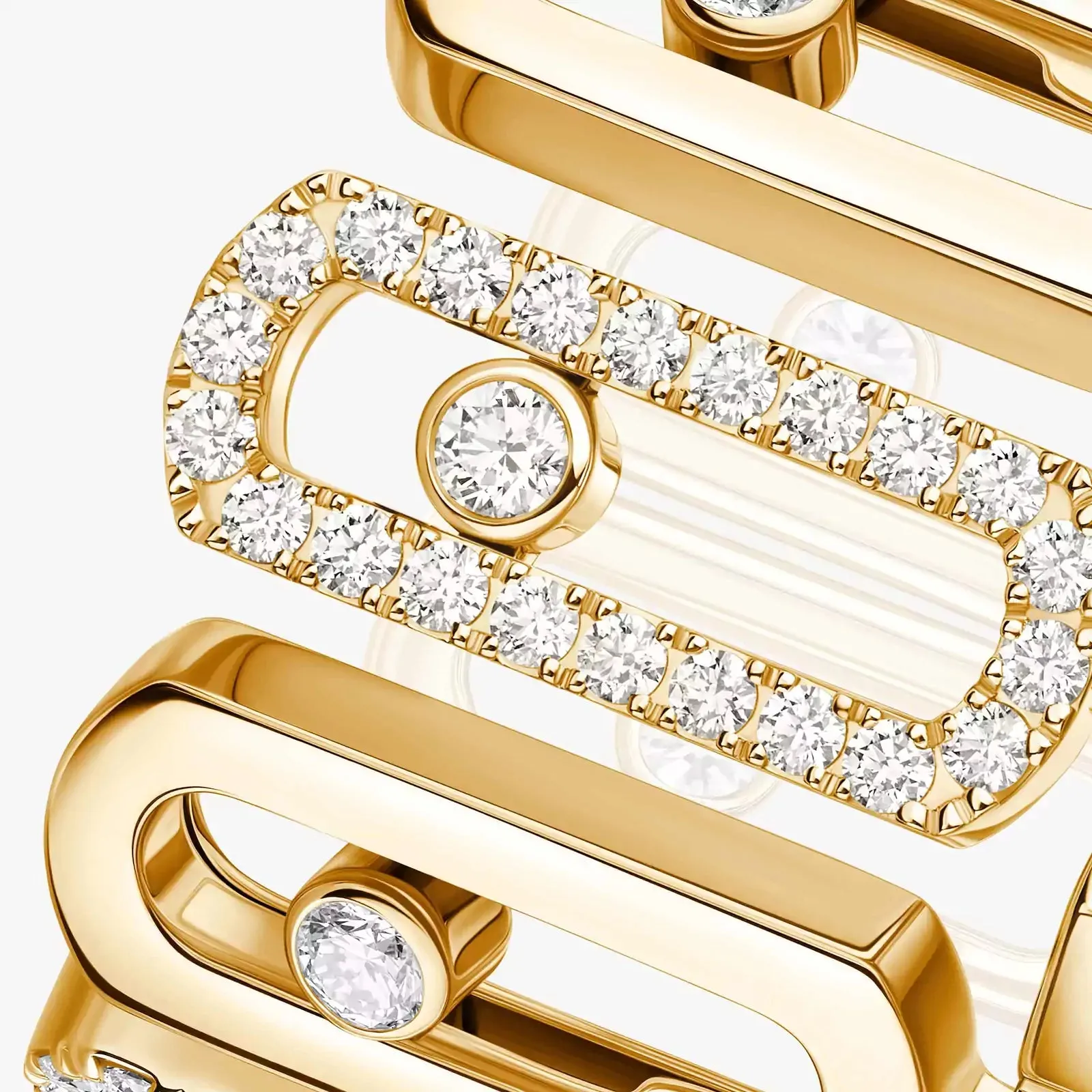 Messika Move Iconica 18ct Yellow Gold 0.60ct Diamond Ring