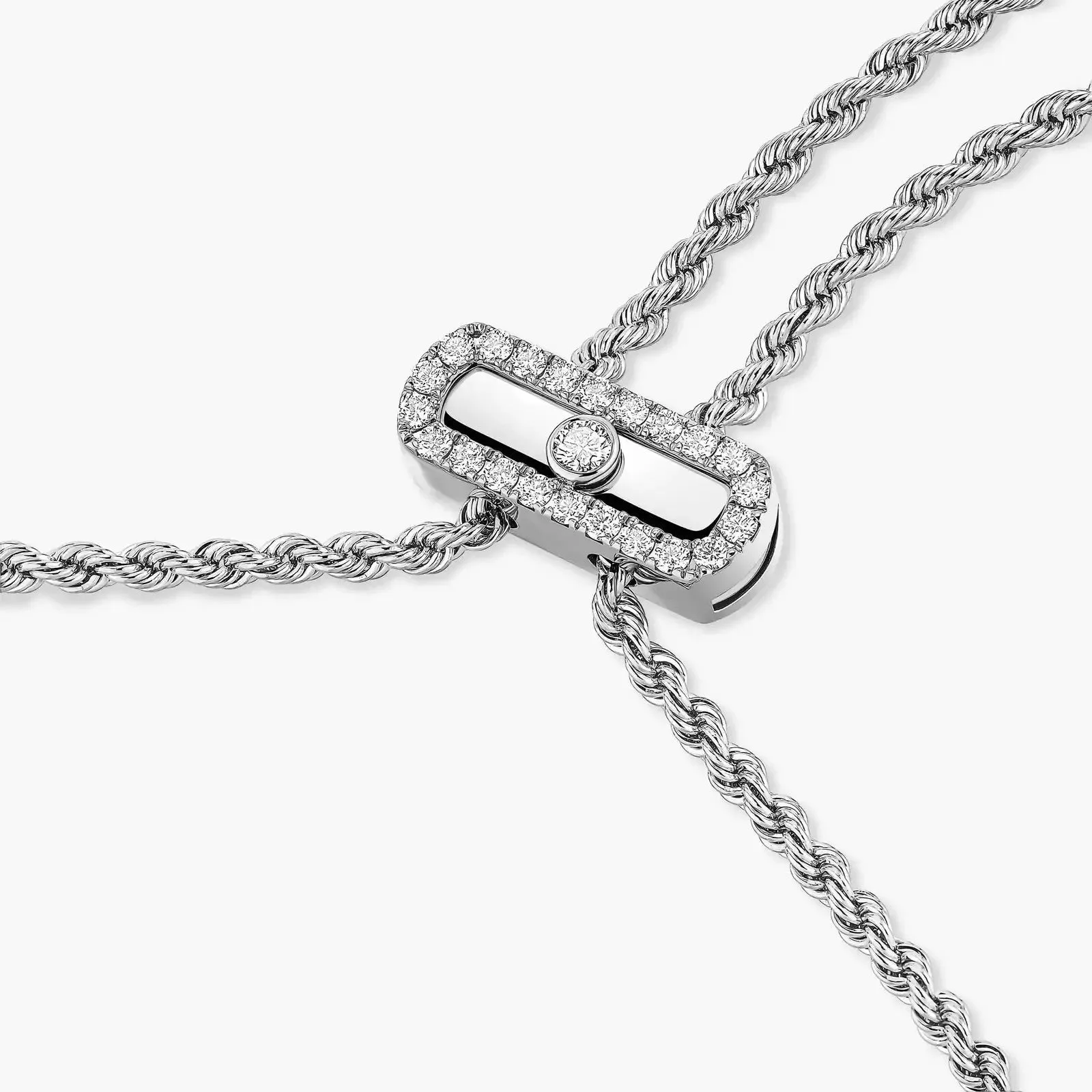 Messika Move Iconica Pavé 18ct White Gold 13.60ct Diamond Necklace