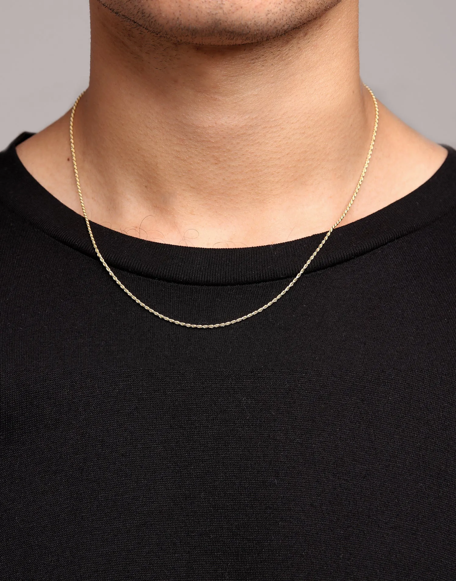 Mister Micro Rope Chain 14KT Gold