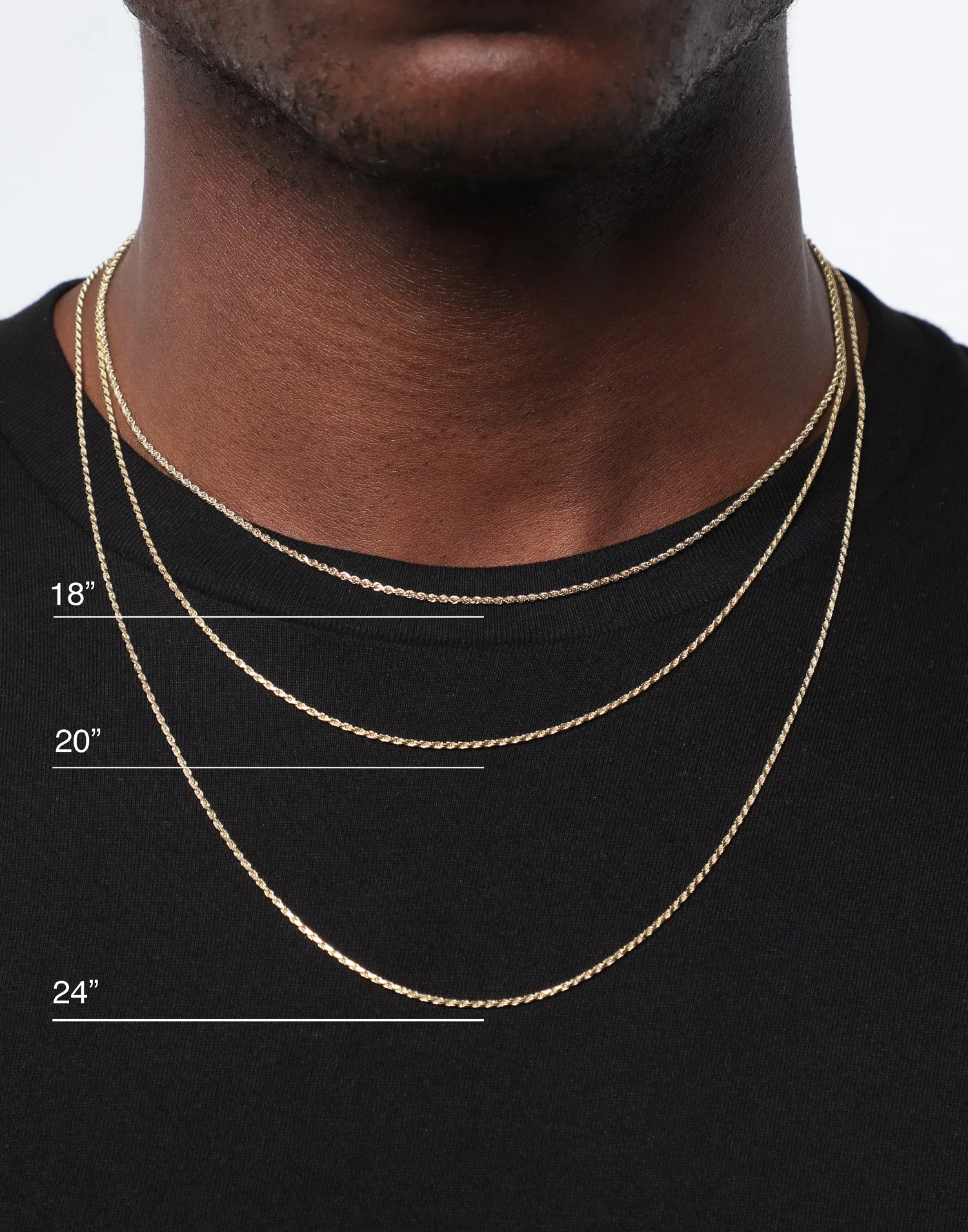 Mister Micro Rope Chain 14KT Gold