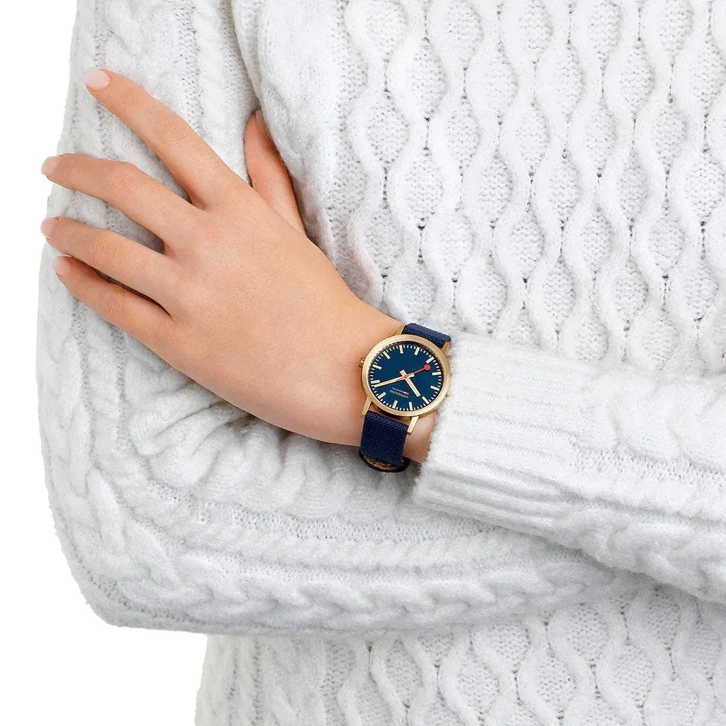 Mondaine Classic Unisex Blue Watch A660.30314.40SBQ