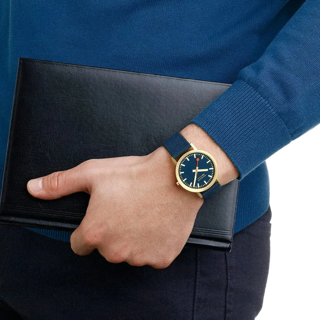 Mondaine Classic Unisex Blue Watch A660.30314.40SBQ