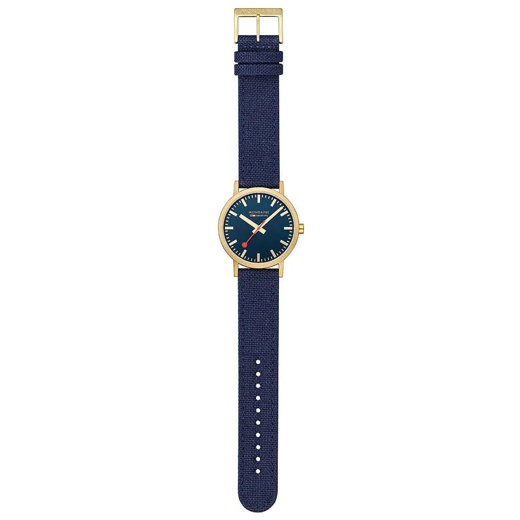 Mondaine Classic Unisex Blue Watch A660.30360.40SBQ